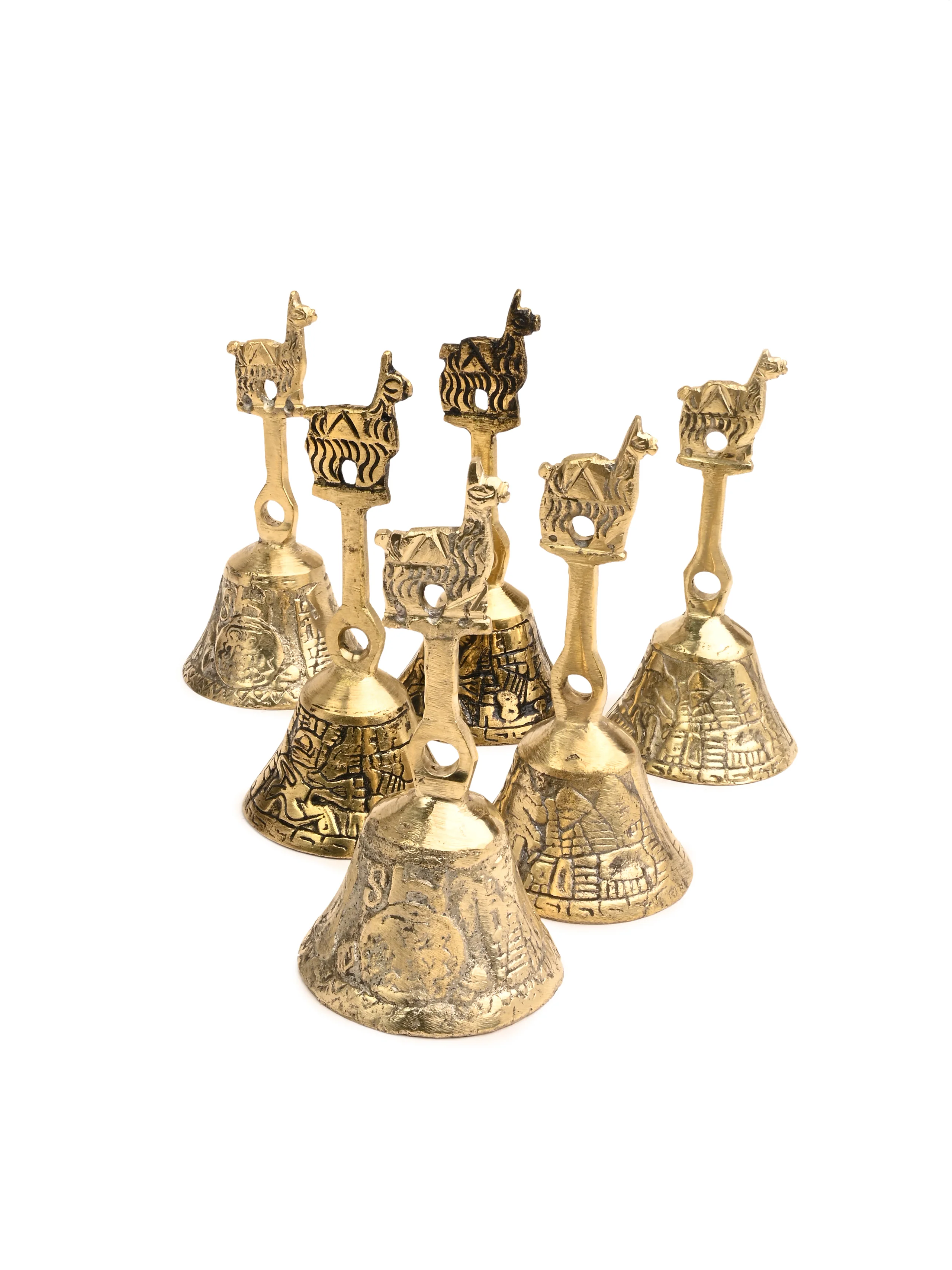 Peruvian Brass Bell Llama - Image 3