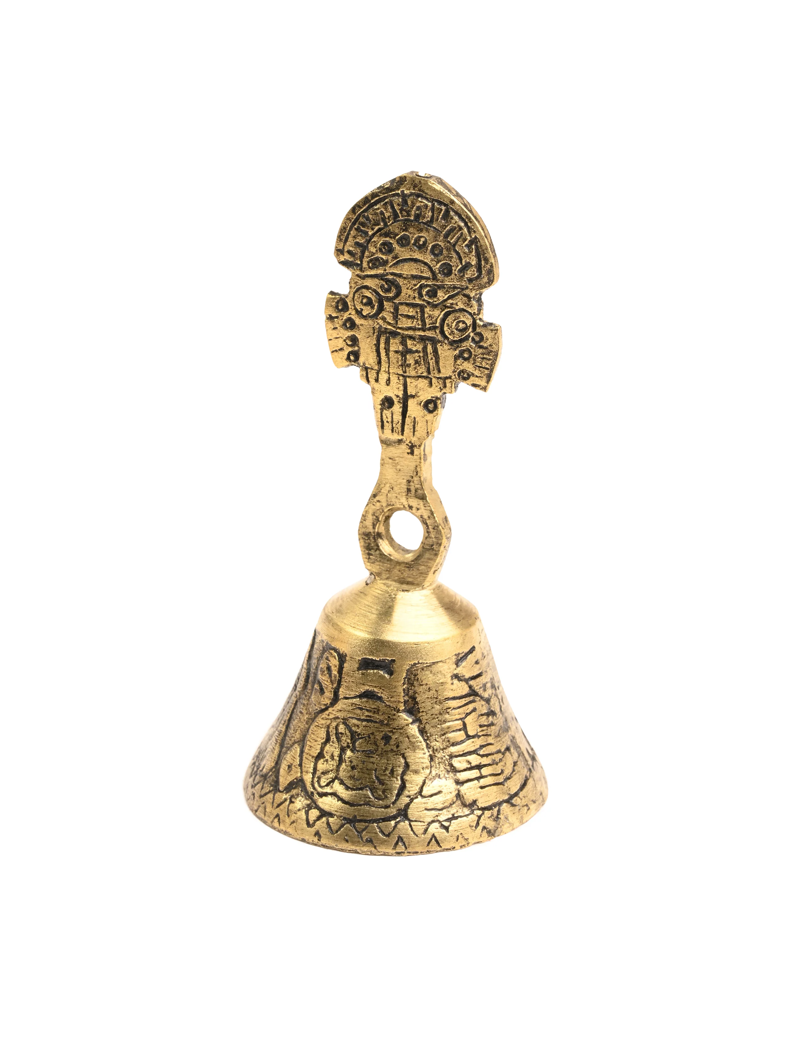 Peruvian Brass Bell Tumi - Image 3
