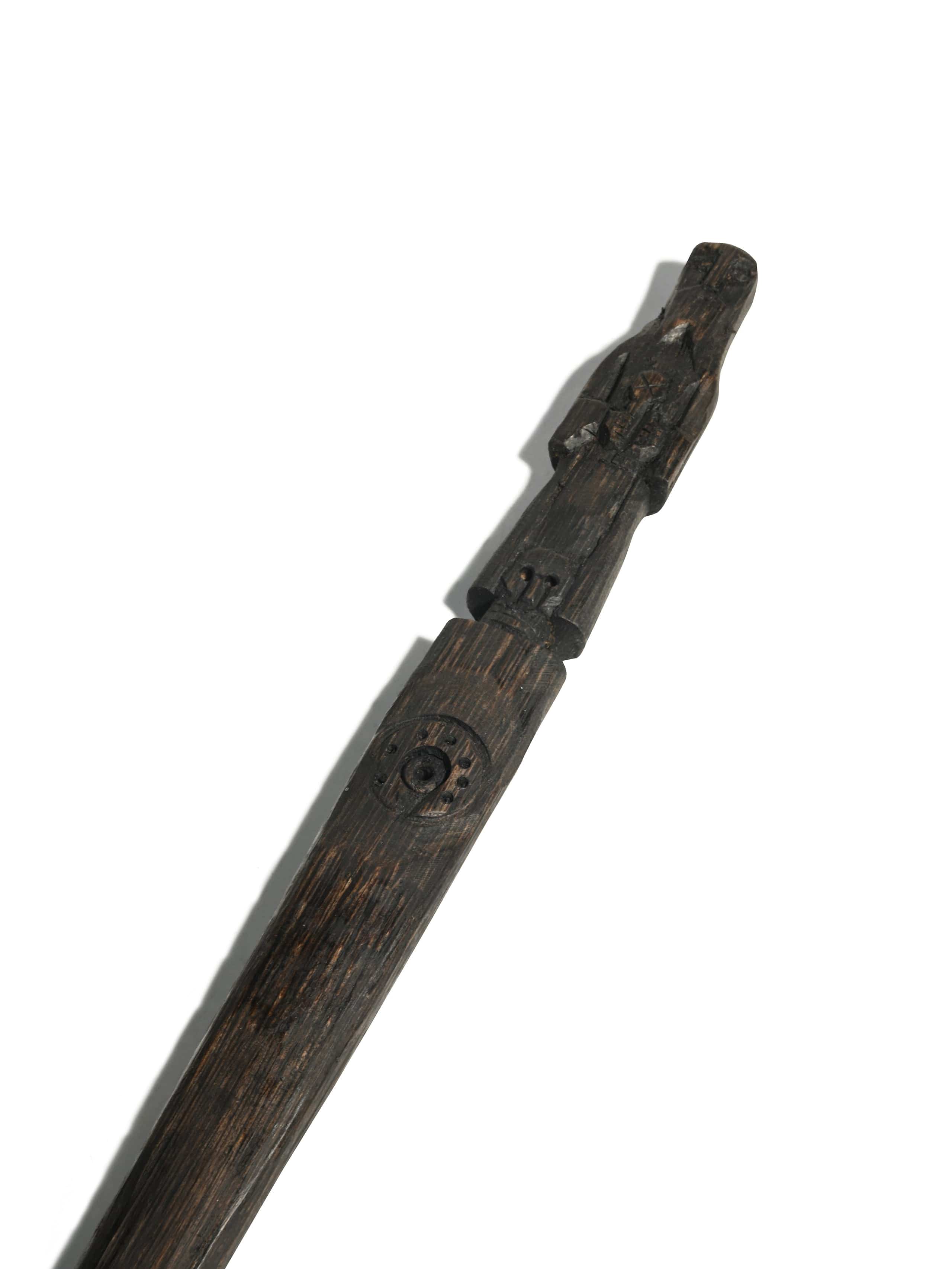Peruvian Ceremonial Chonta Wood Staff - 19 inch - Image 25