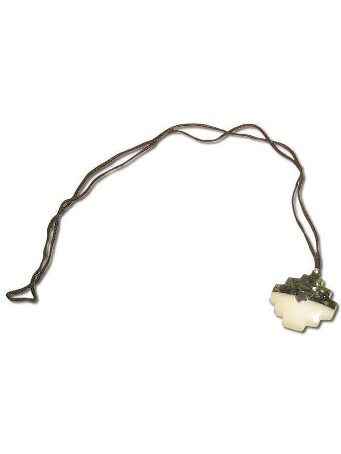 Peruvian Chakana Necklace - Black & White Stone - Image 4