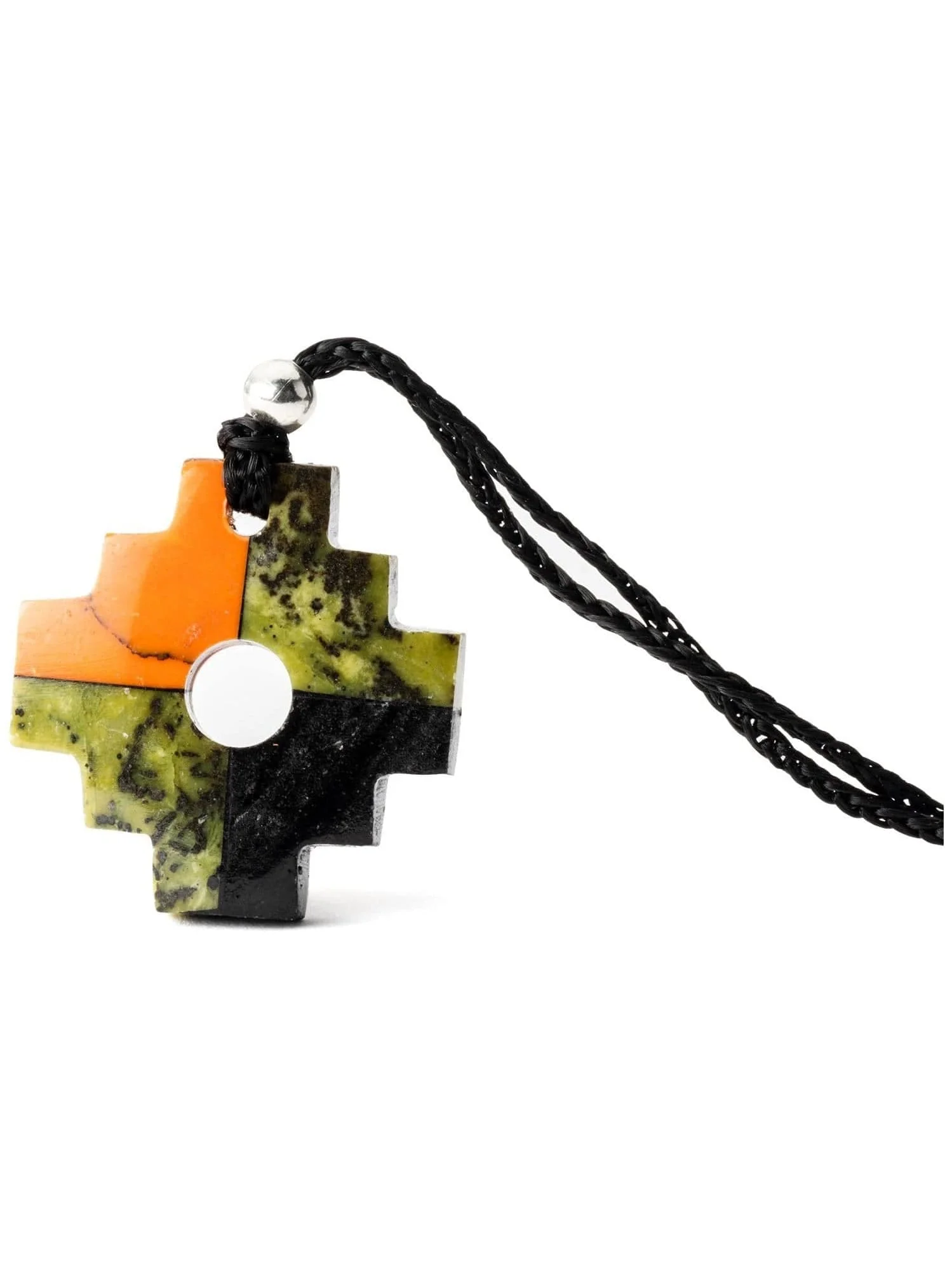 Peruvian Chakana Necklace - Four Color Stone - Image 21