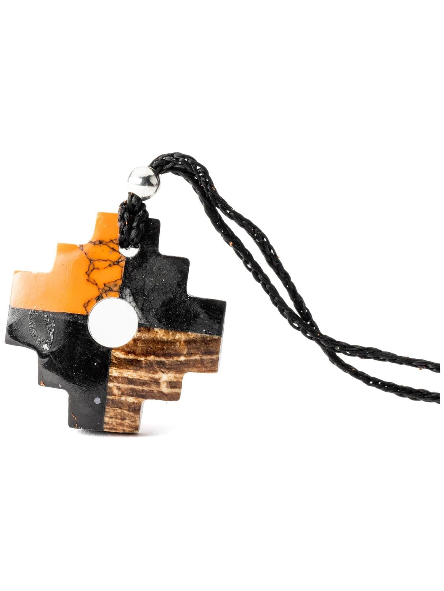 Peruvian Chakana Necklace - Four Color Stone - Image 24