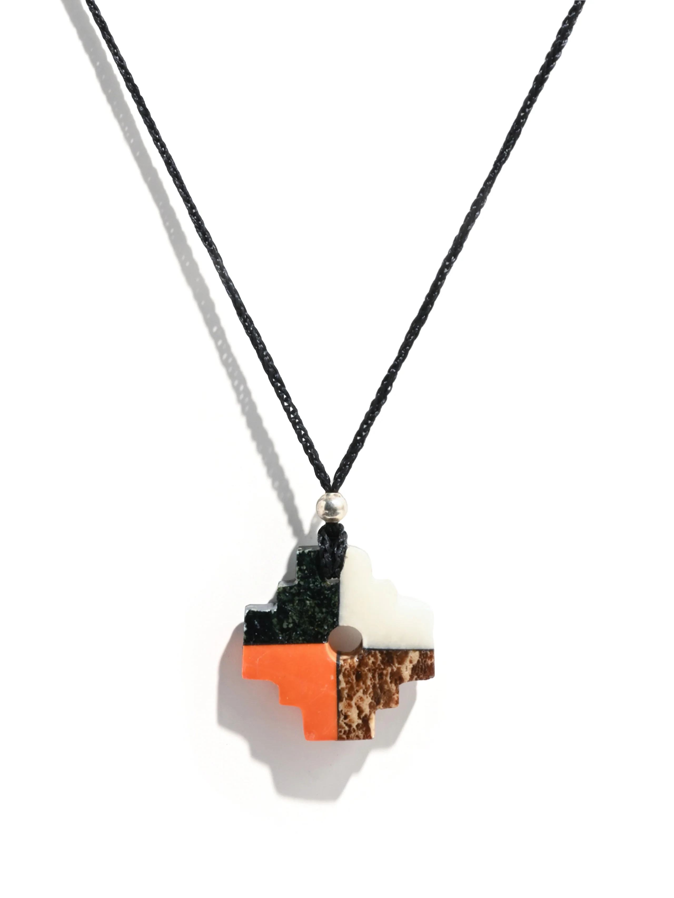 Peruvian Chakana Necklace - Four Color Stone - Image 32
