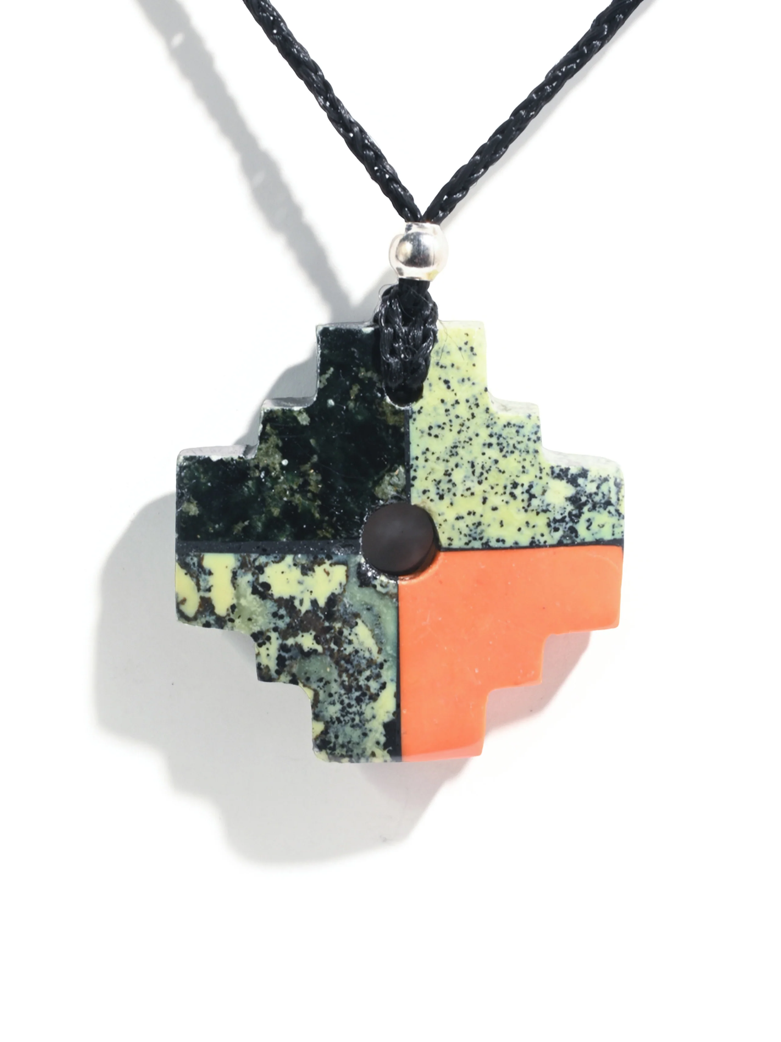 Peruvian Chakana Necklace - Four Color Stone - Image 34