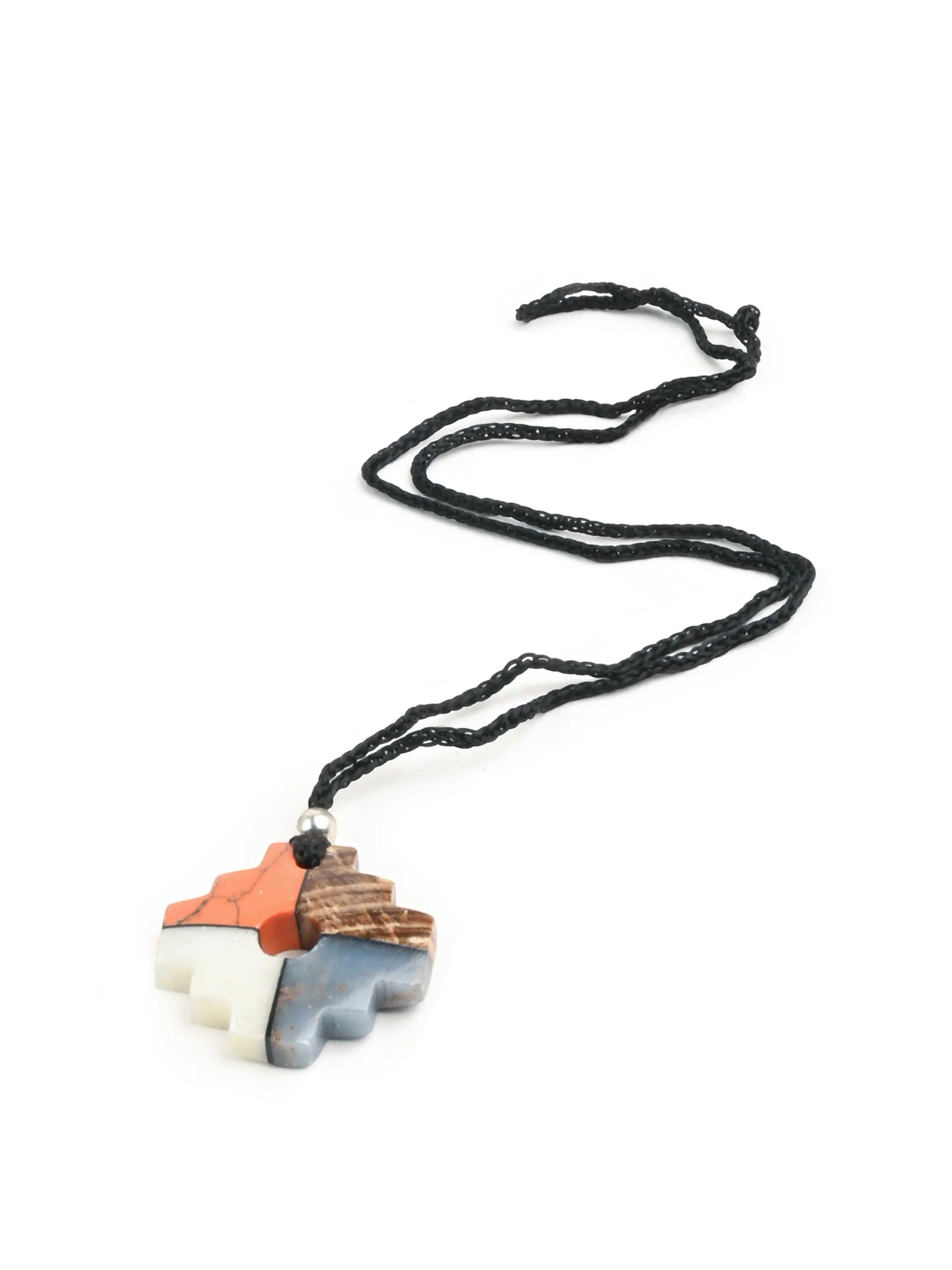 Peruvian Chakana Necklace - Four Color Stone - Image 35