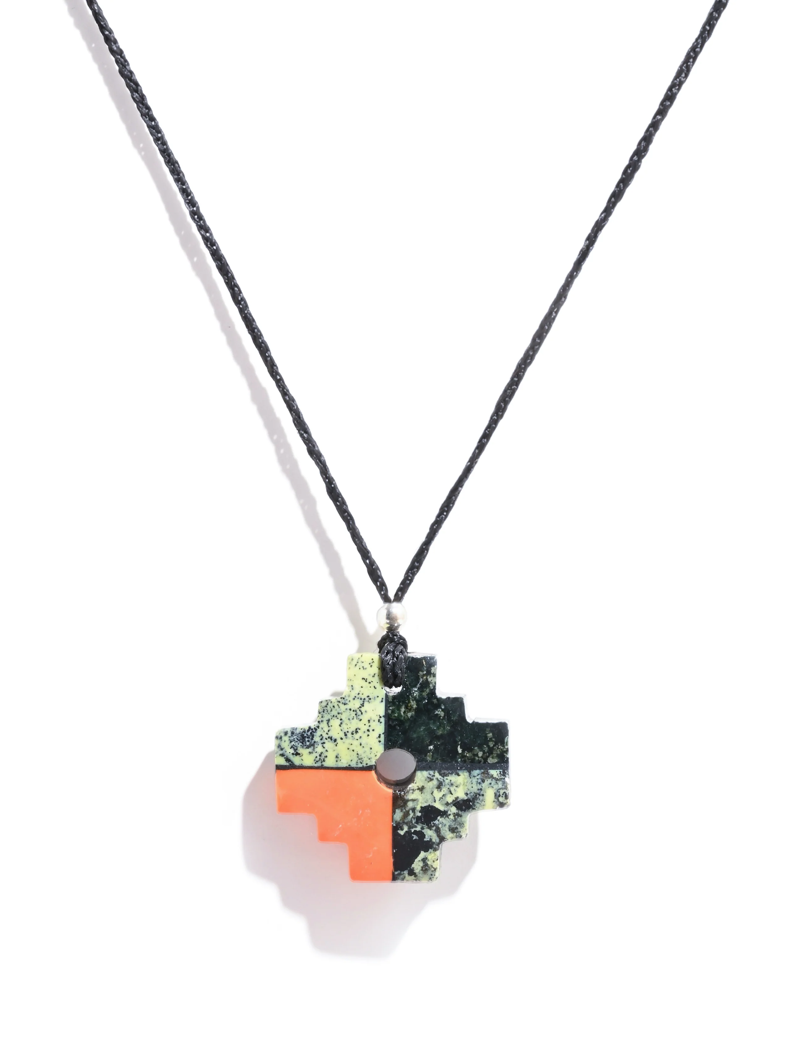 Peruvian Chakana Necklace - Four Color Stone - Image 44