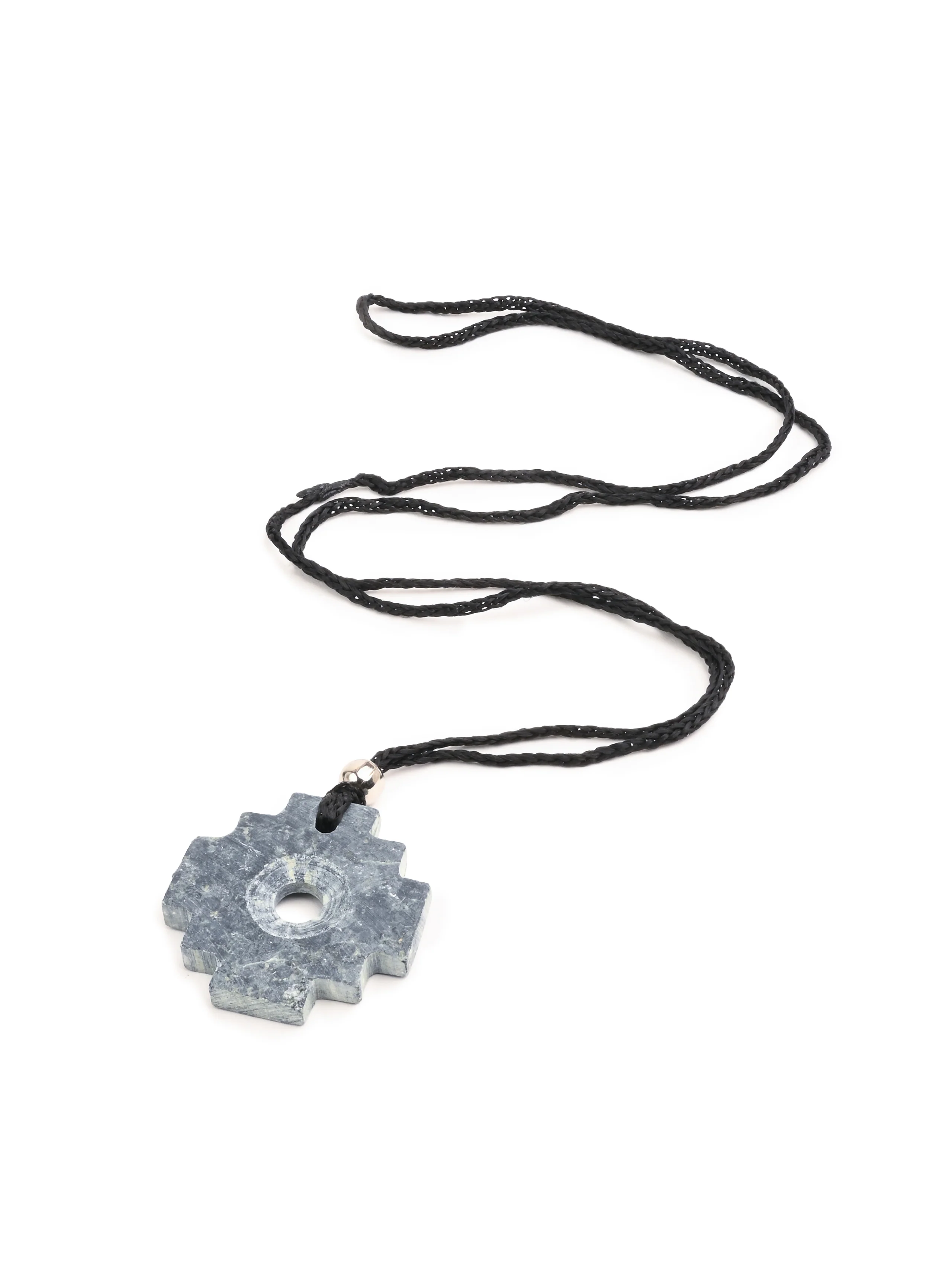Peruvian Chakana Necklace - Machu Picchu Stone - Matte - Image 2