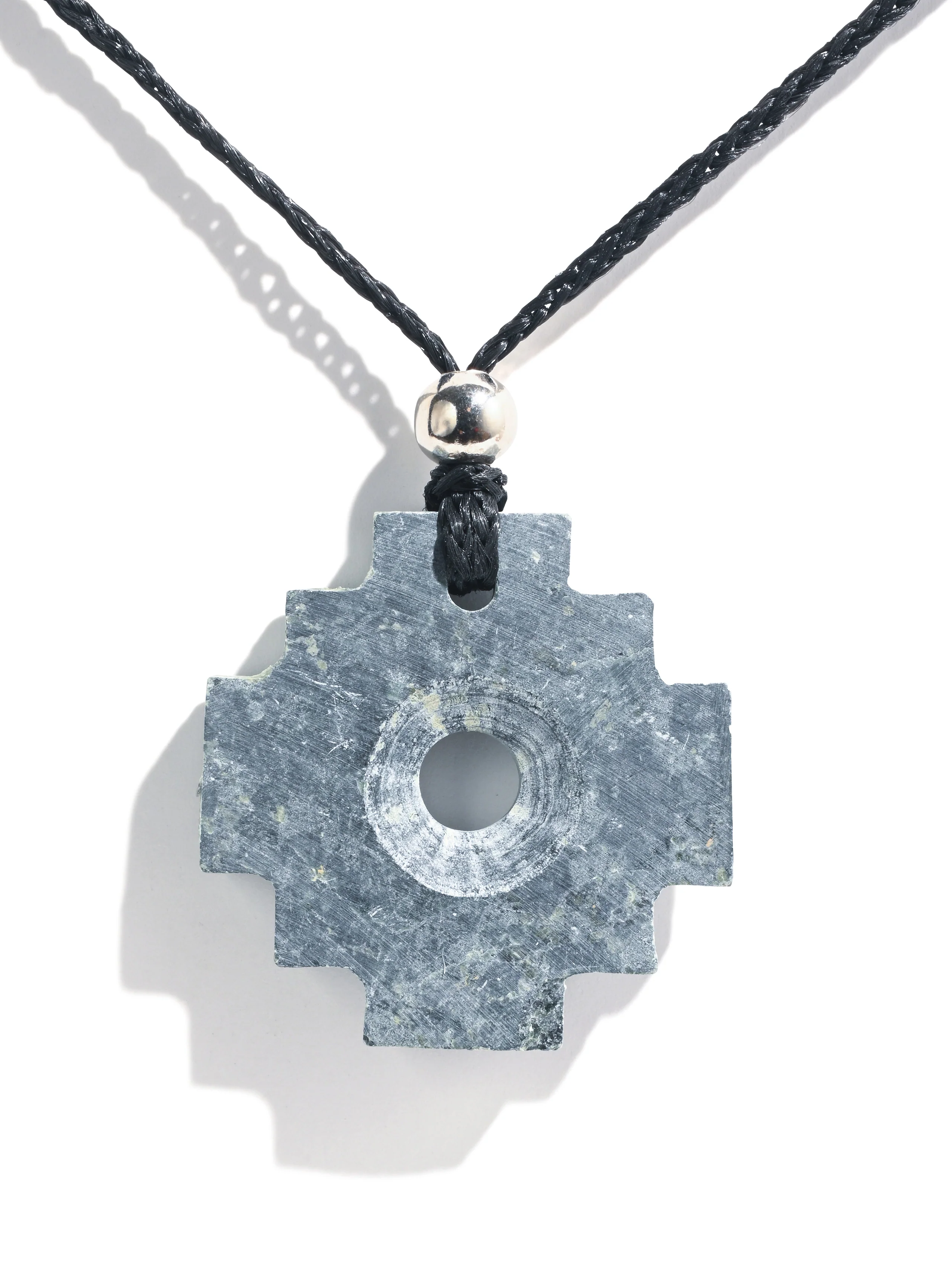 Peruvian Chakana Necklace - Machu Picchu Stone - Matte - Image 3
