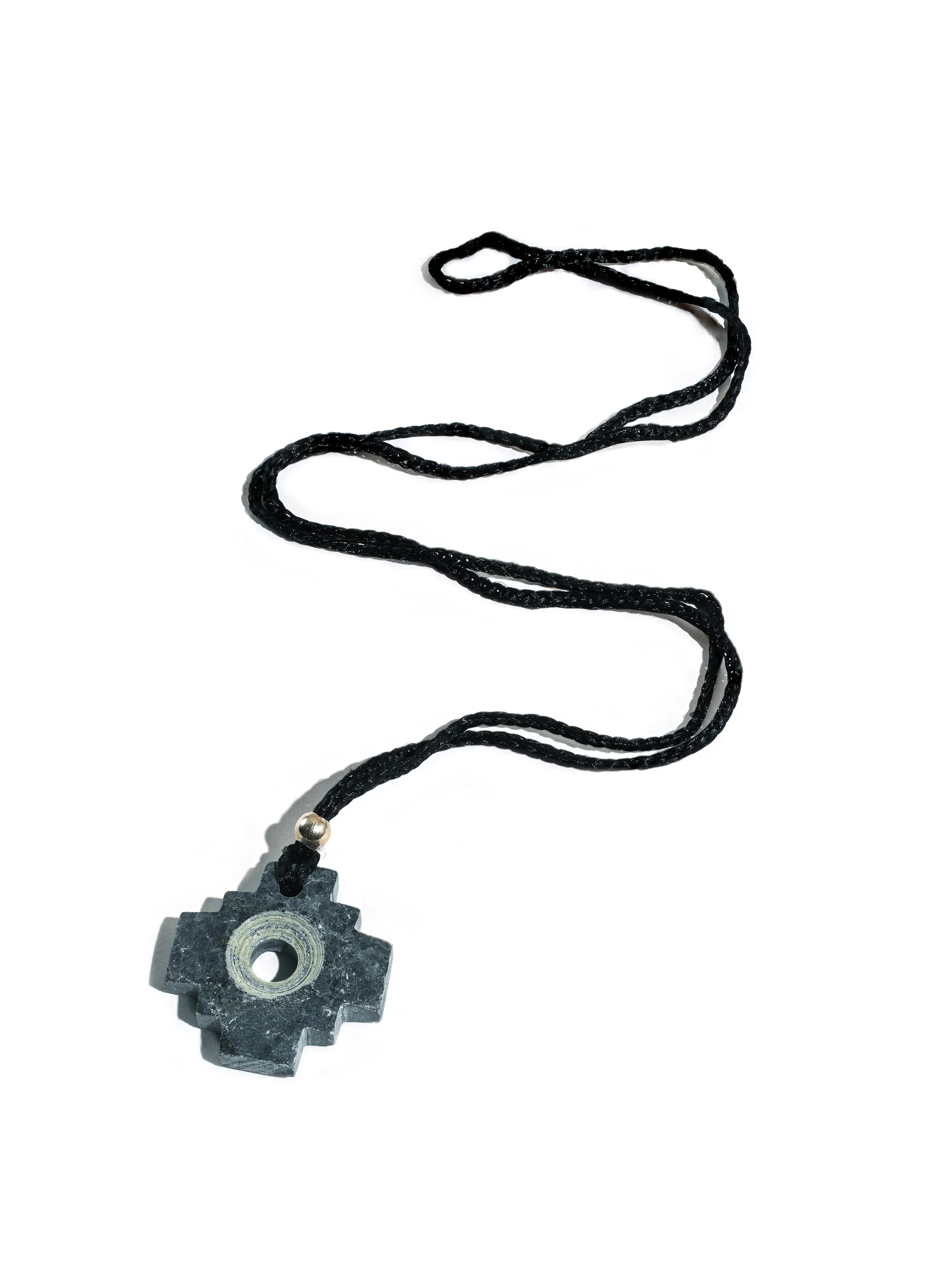 Peruvian Chakana Necklace - Machu Picchu Stone - Small Matte - Image 4