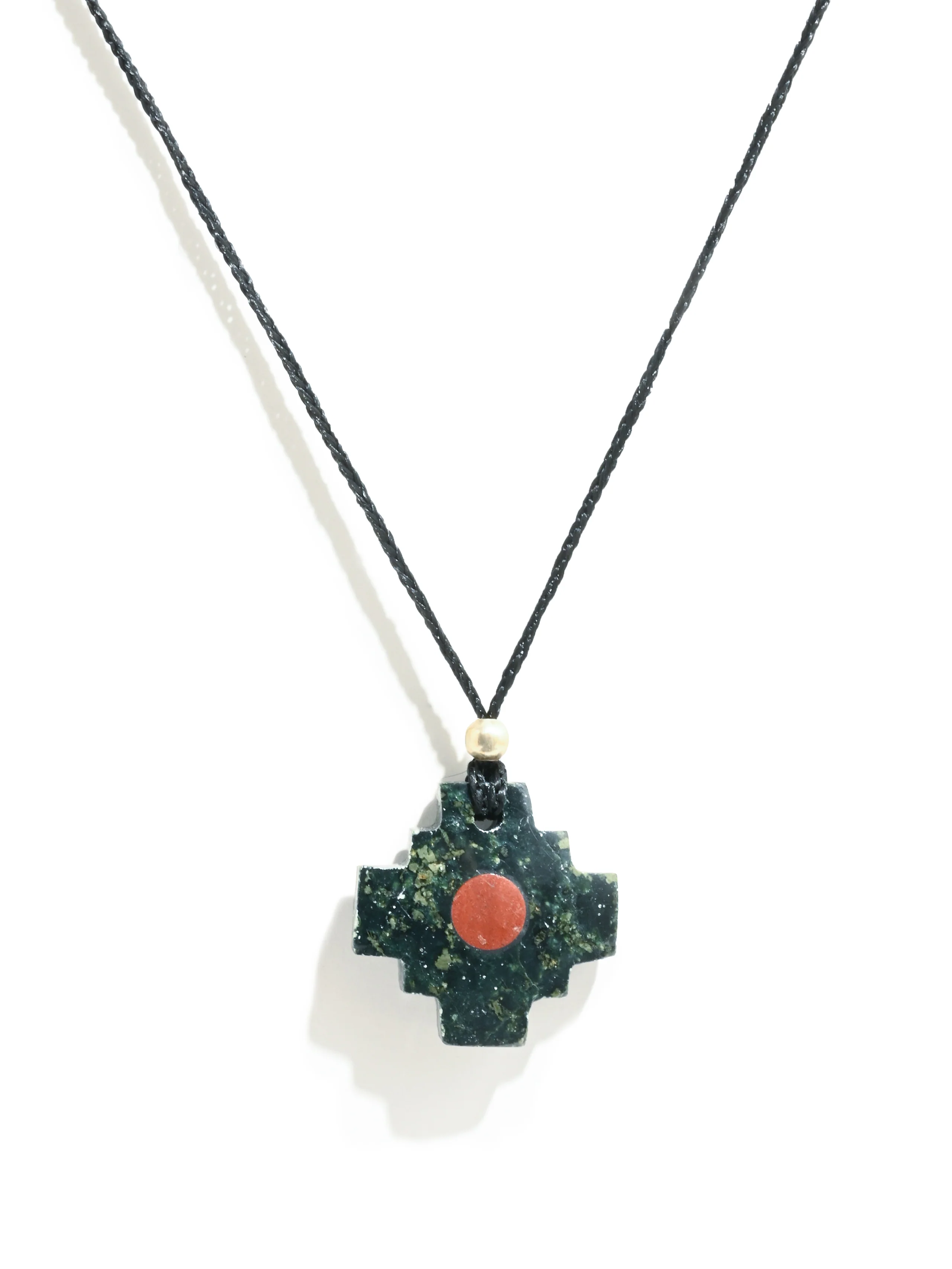 Peruvian Chakana Necklace with Center Stone