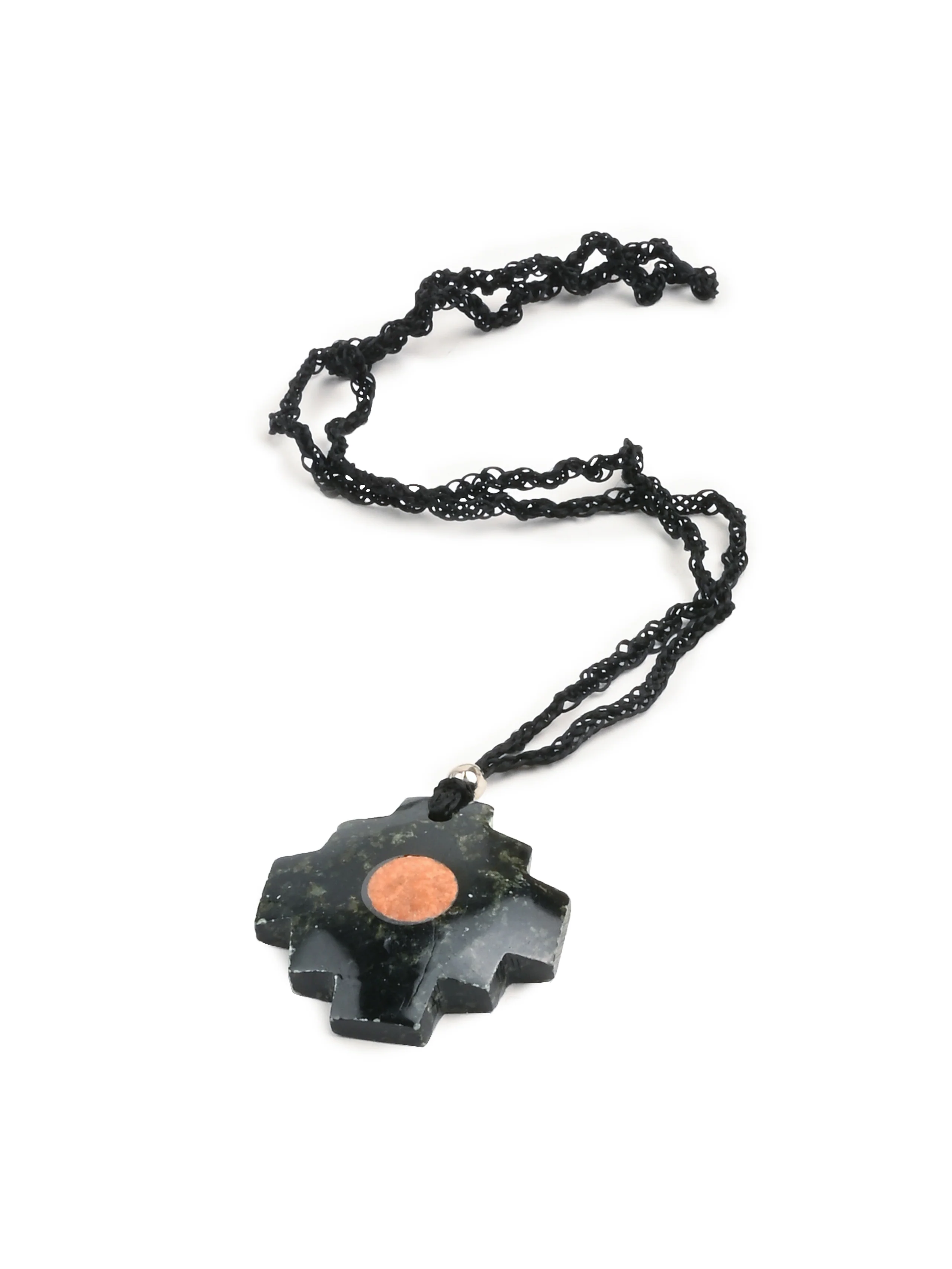 Peruvian Chakana Necklace with Center Stone - Image 12