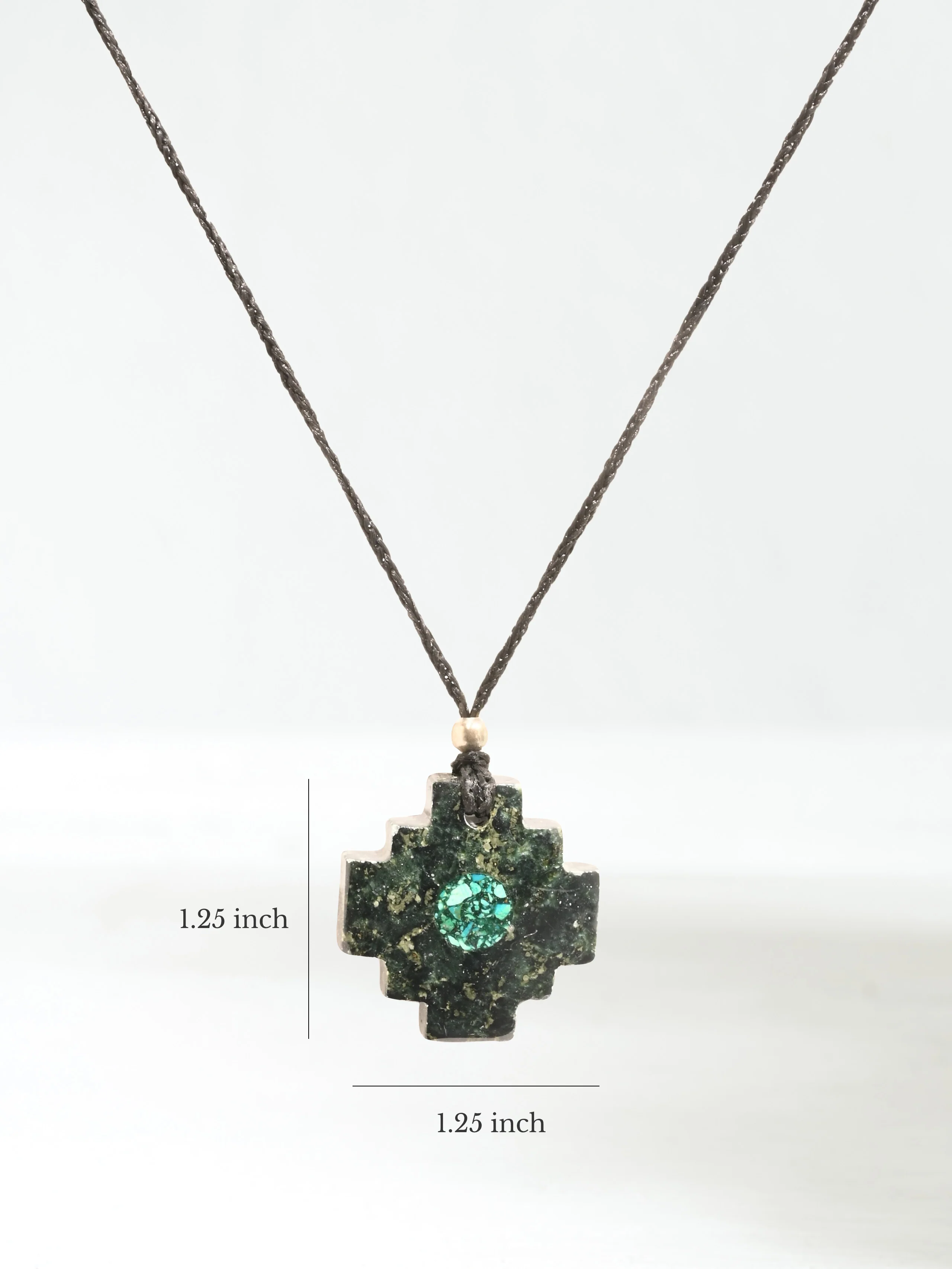 Peruvian Chakana Necklace with Center Stone - Image 27