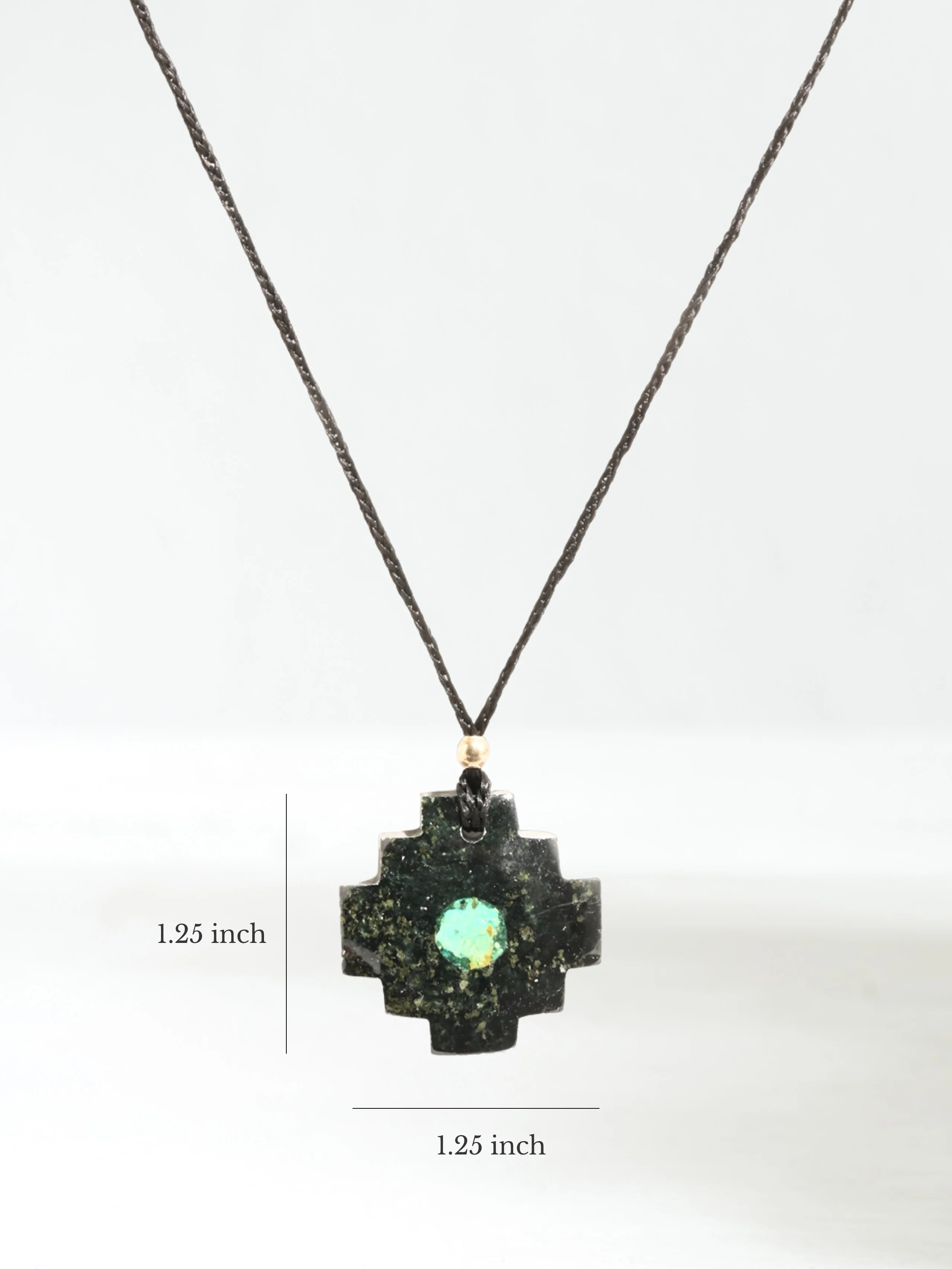 Peruvian Chakana Necklace with Center Stone - Image 31