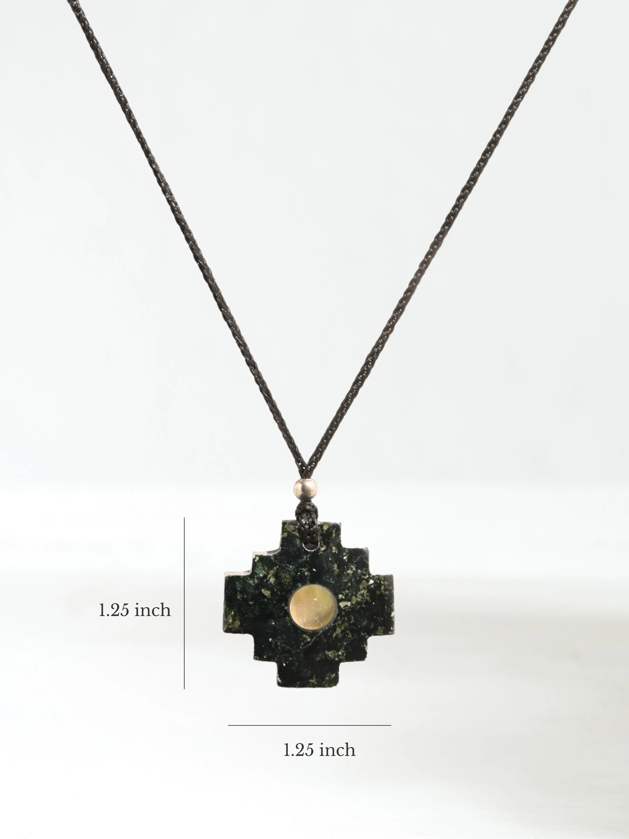 Peruvian Chakana Necklace with Center Stone - Image 32