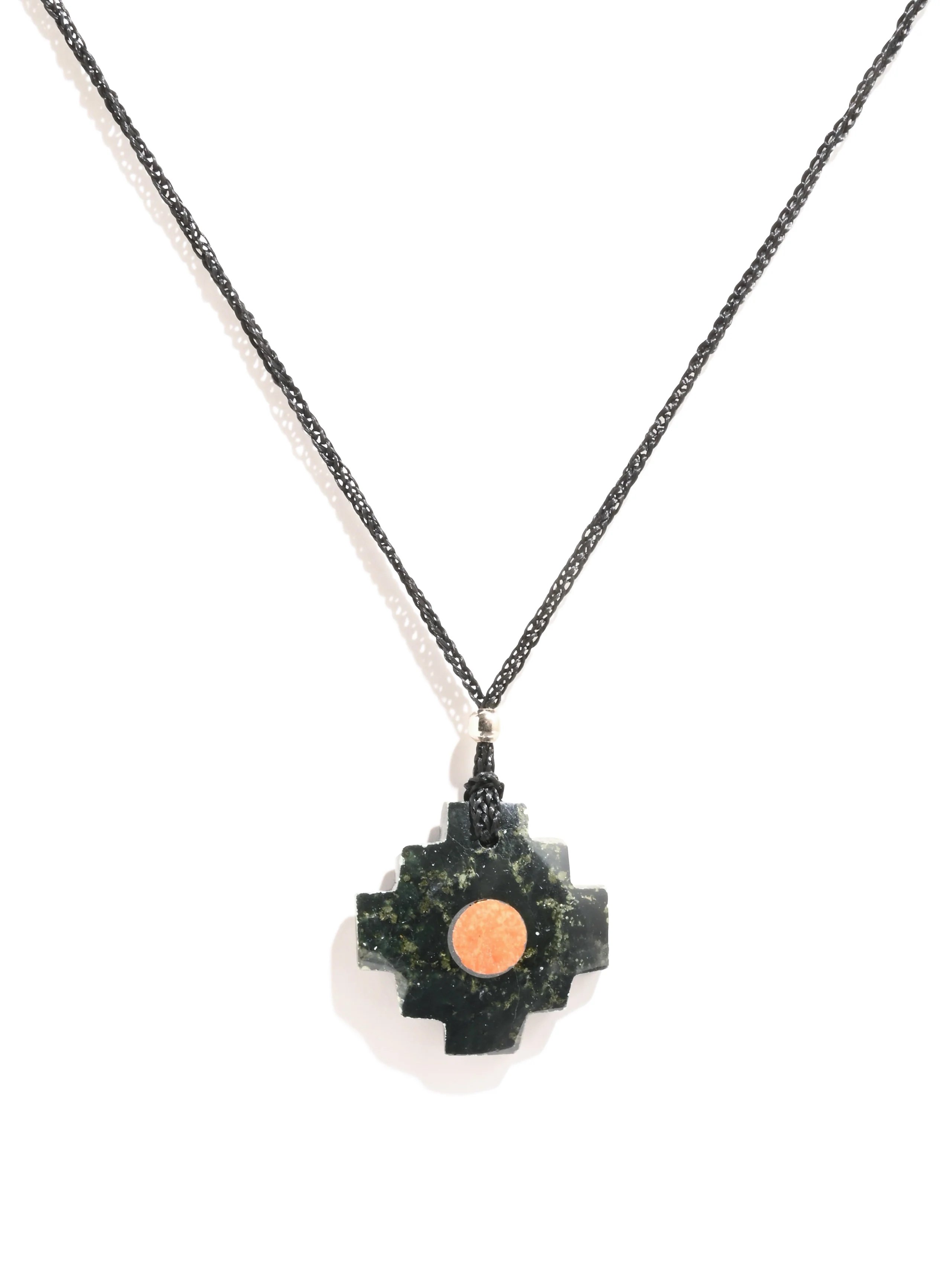 Peruvian Chakana Necklace with Center Stone - Image 6