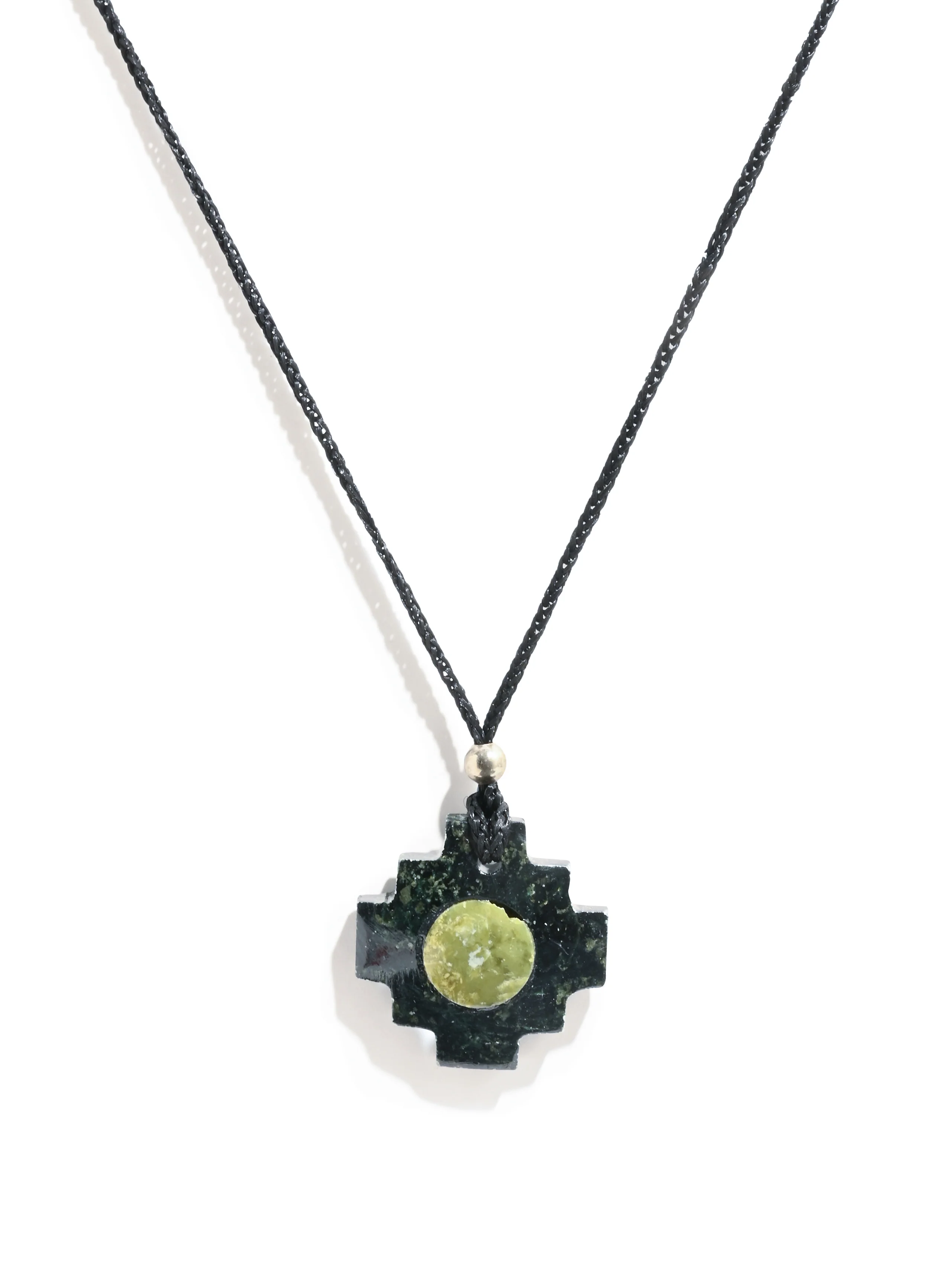 Peruvian Chakana Necklace with Center Stone - Image 8