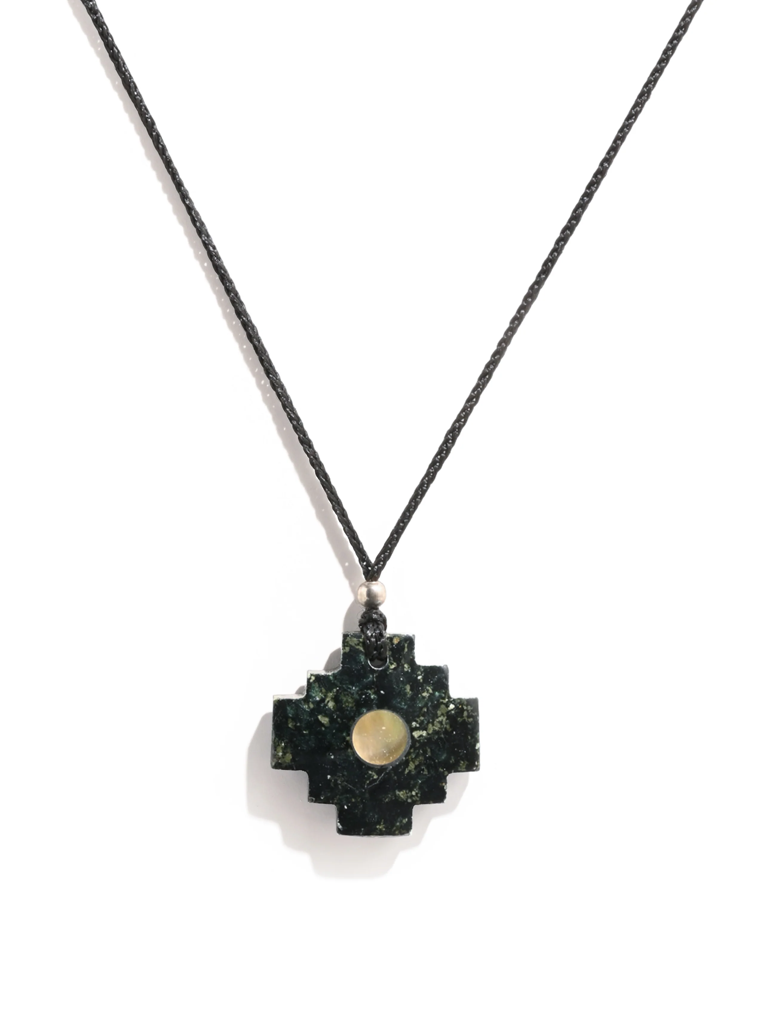 Peruvian Chakana Necklace with Center Stone - Image 9