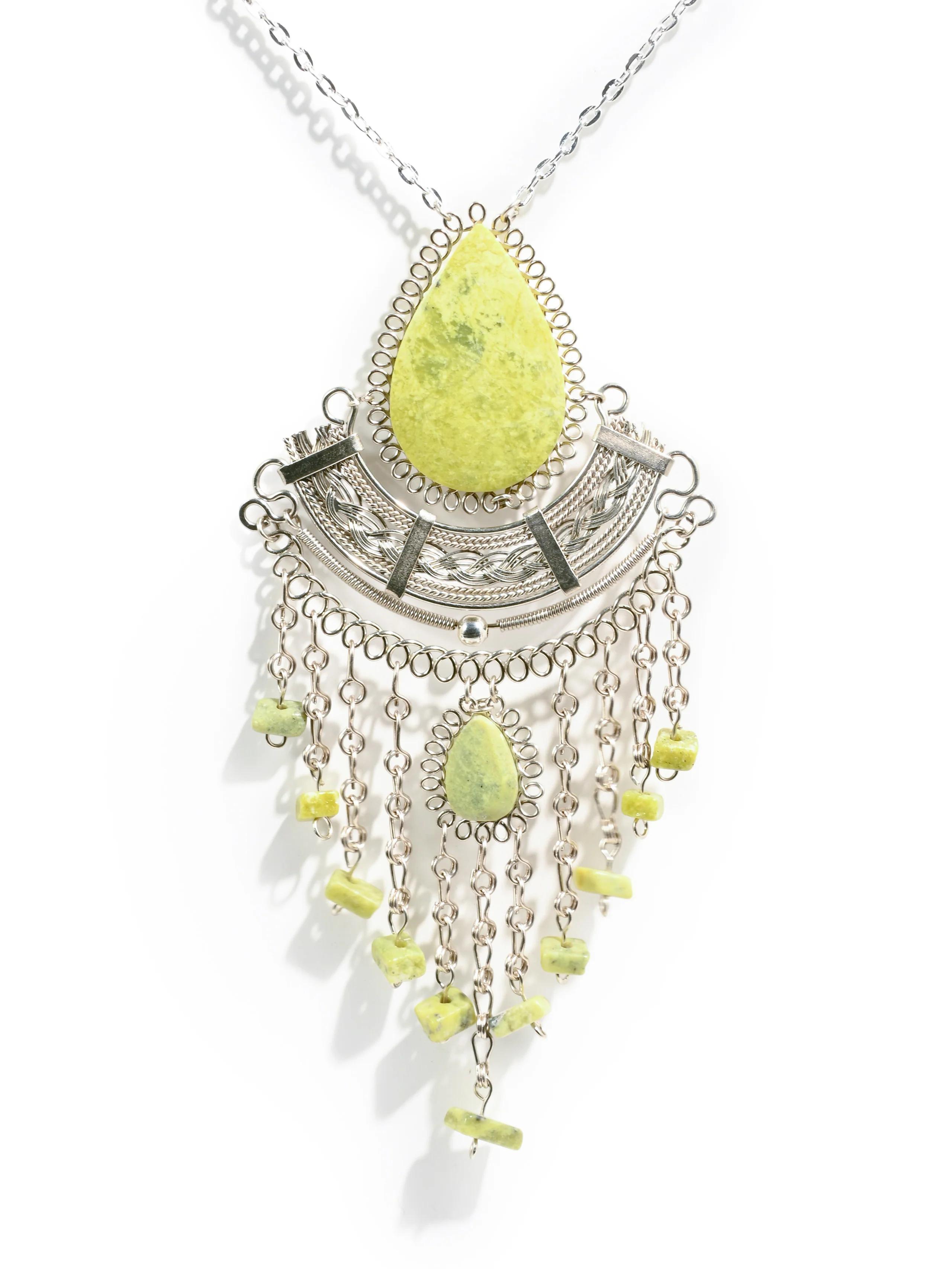 Alpaca Silver Choker - Serpentine - Image 3