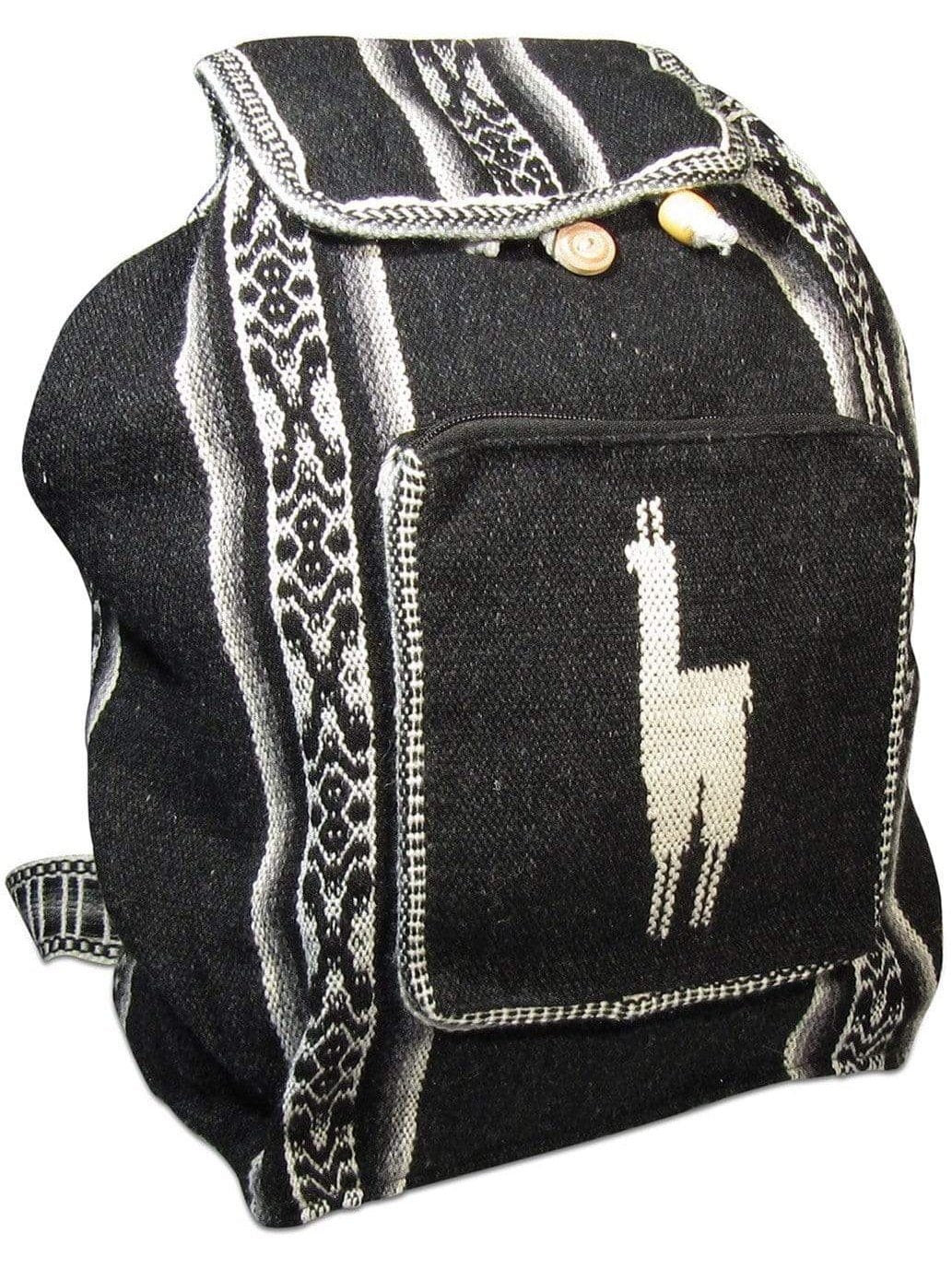 Peruvian Wool Backpack w/ Llama Pocket - Image 14