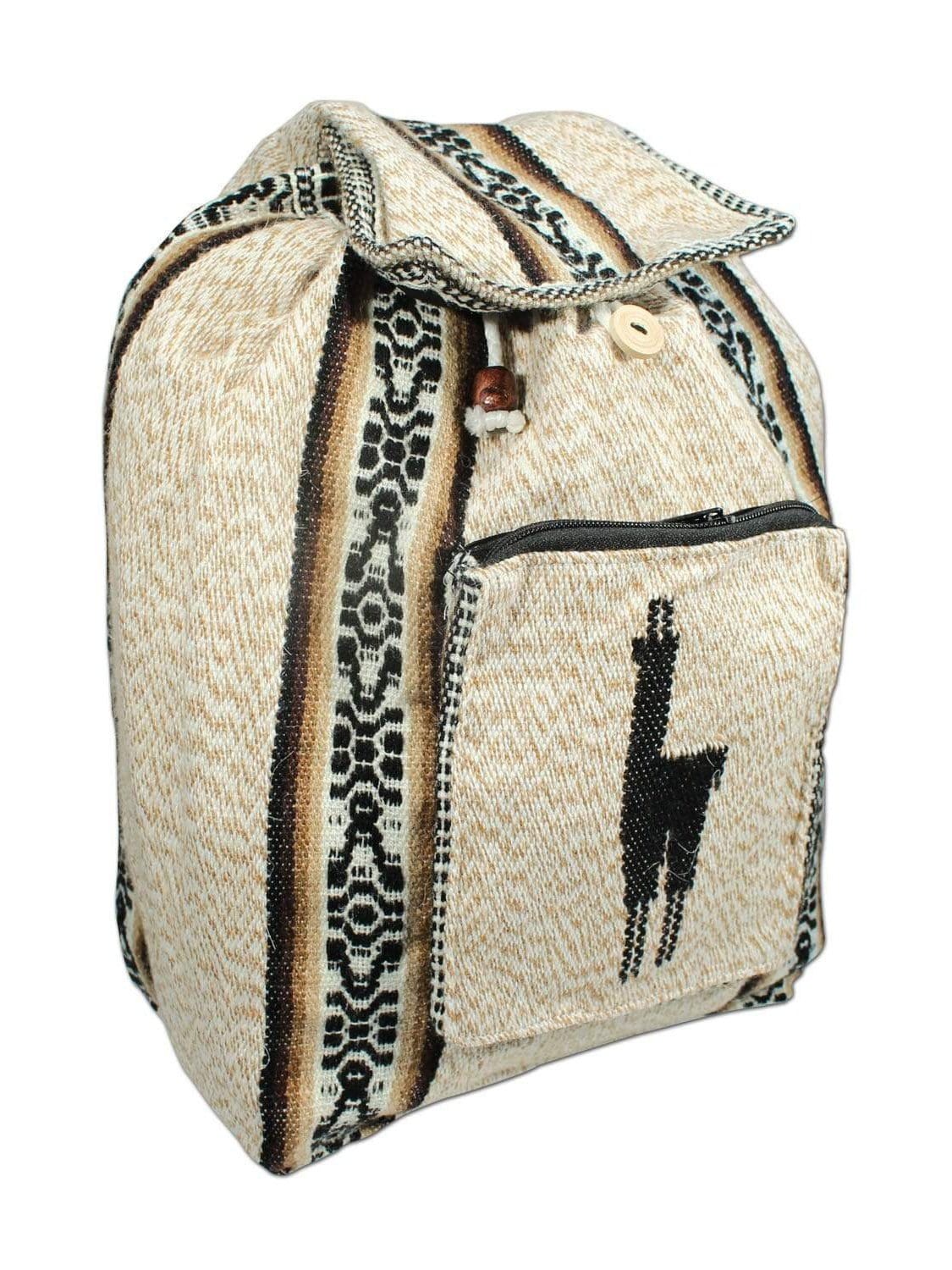 Peruvian Wool Backpack w/ Llama Pocket - Image 15