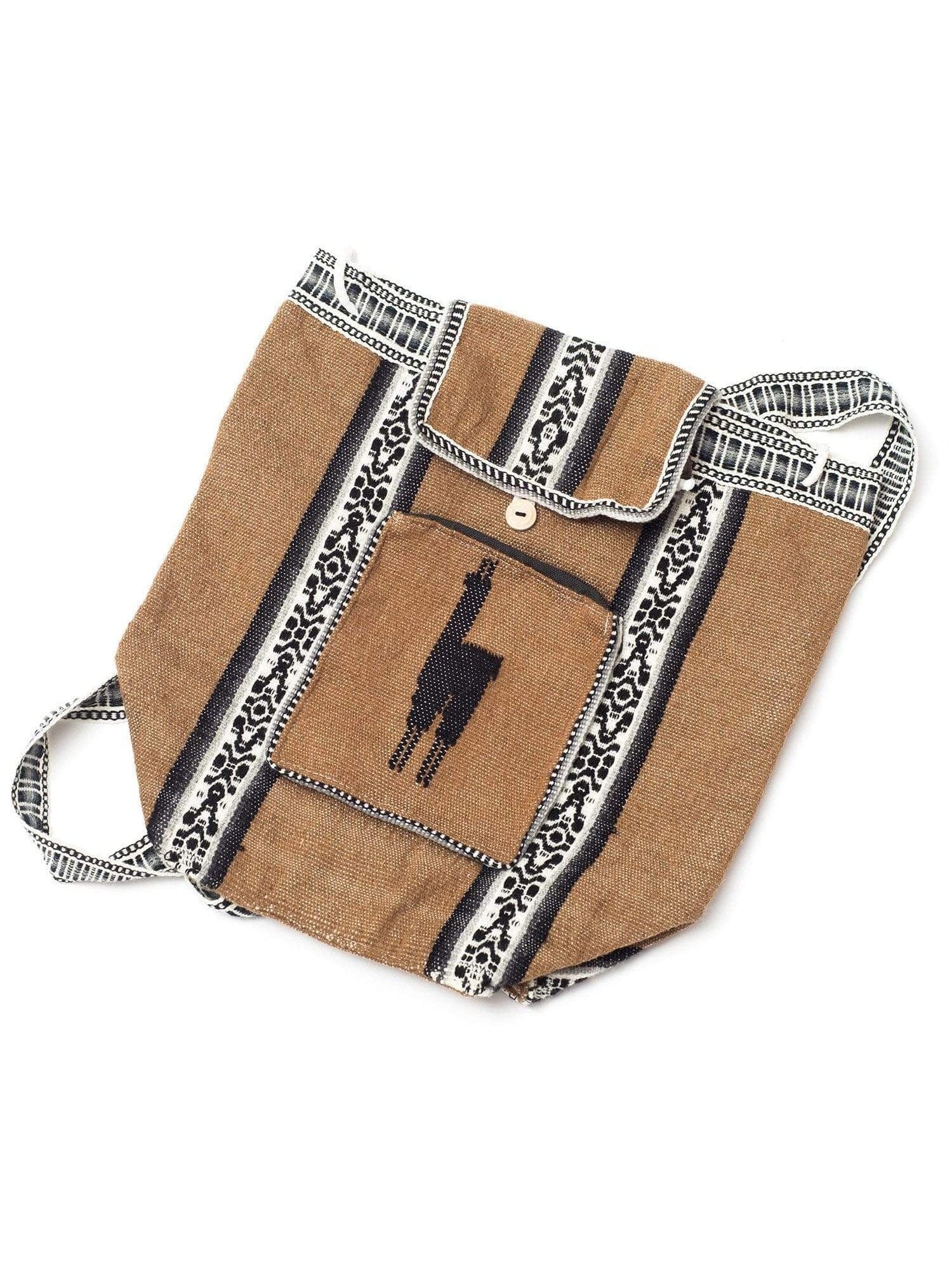 Peruvian Wool Backpack w/ Llama Pocket - Image 16