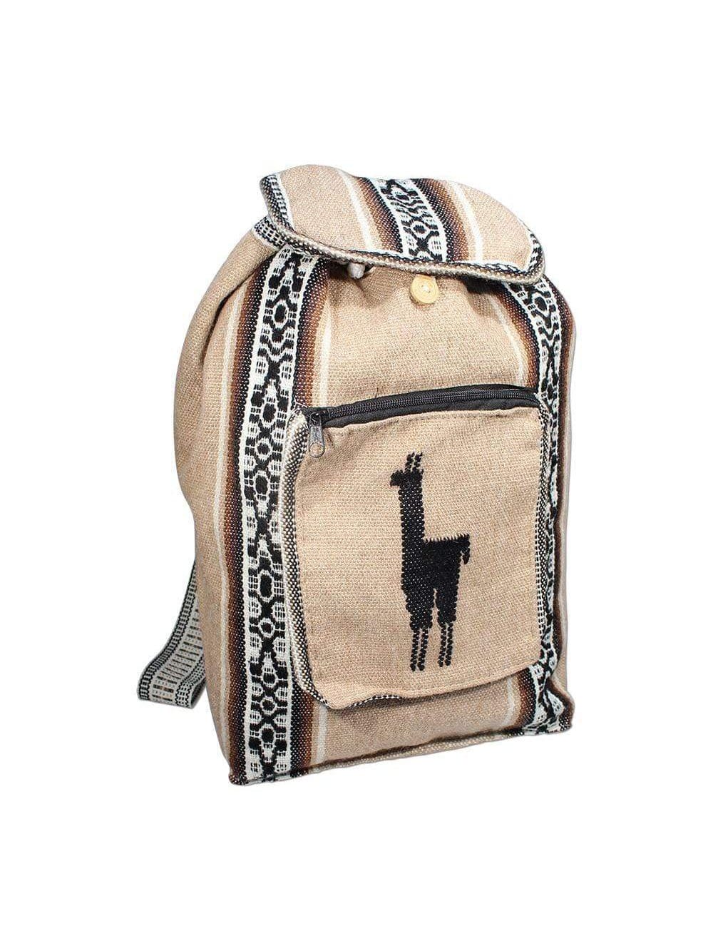 Peruvian Wool Backpack w/ Llama Pocket - Image 17
