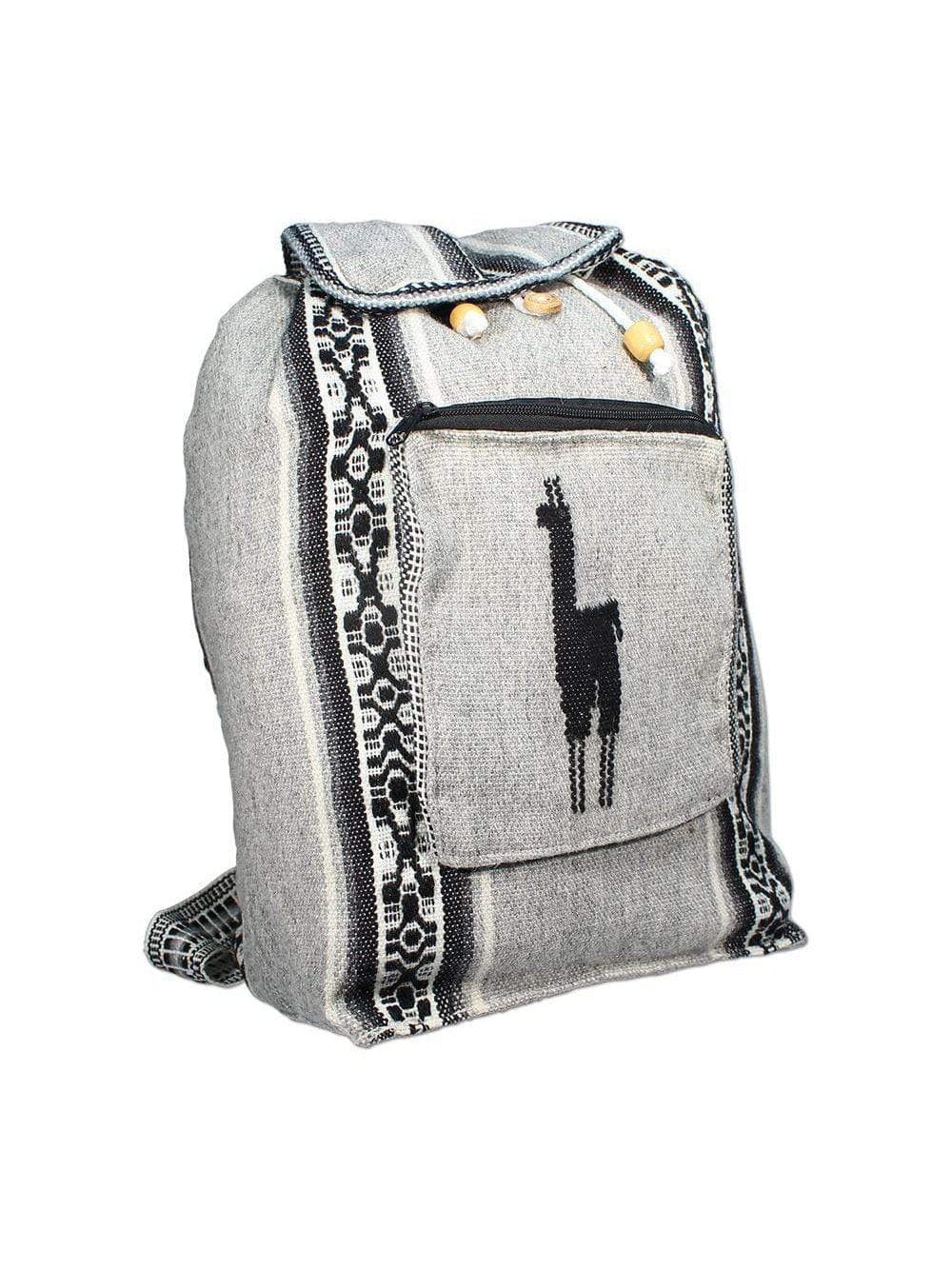 Peruvian Wool Backpack w/ Llama Pocket - Image 19