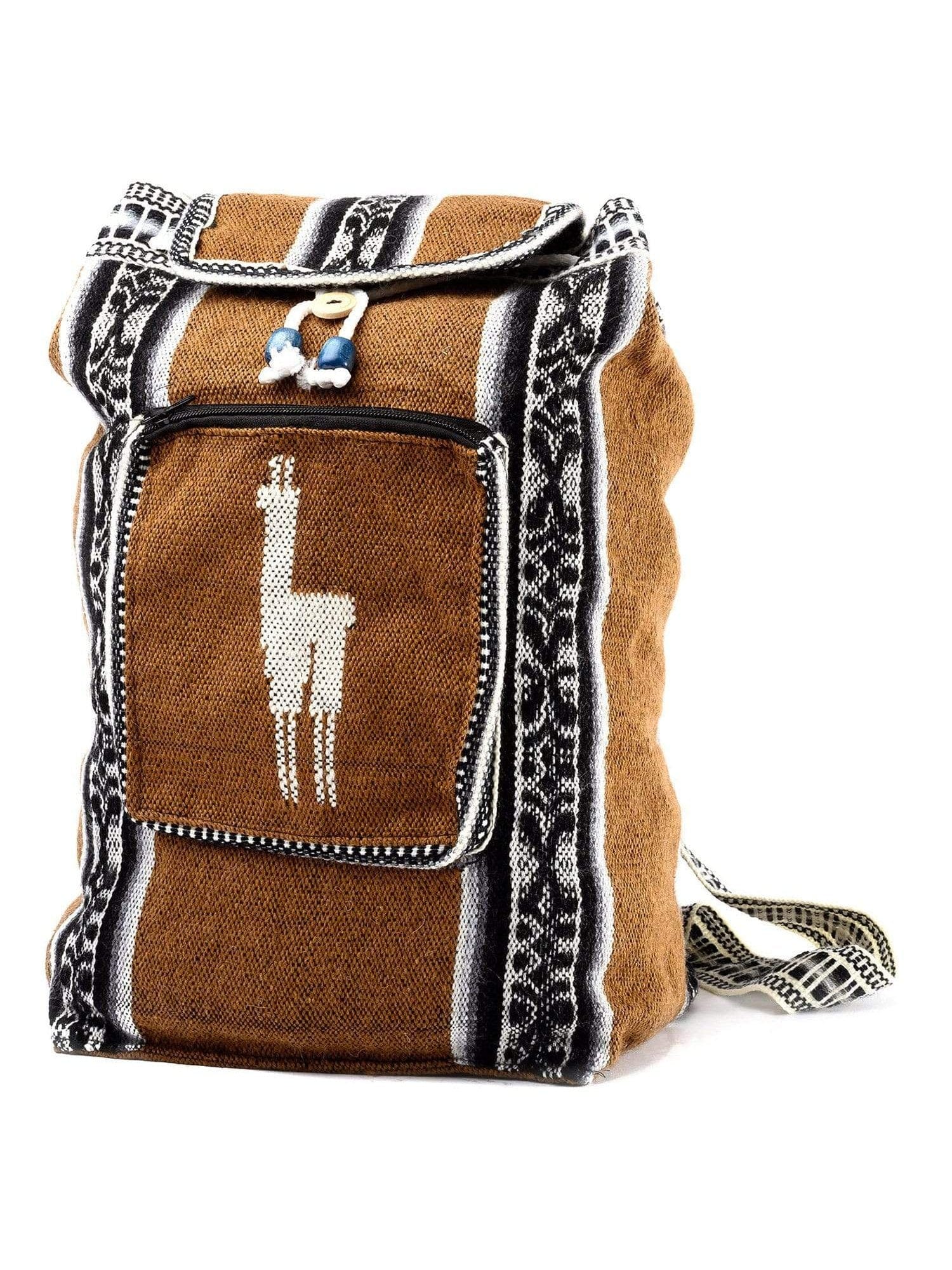Peruvian Wool Backpack w/ Llama Pocket - Image 20