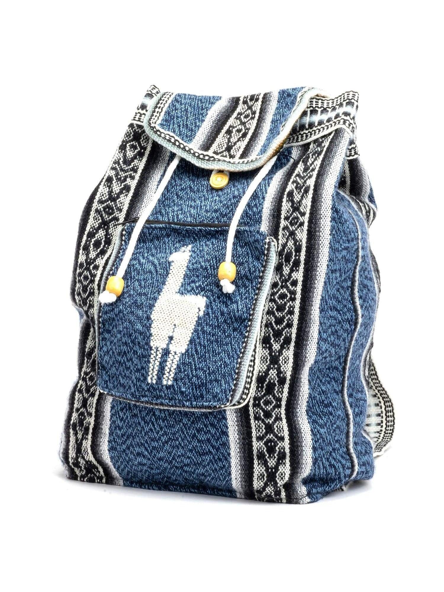 Peruvian Wool Backpack w/ Llama Pocket - Image 22
