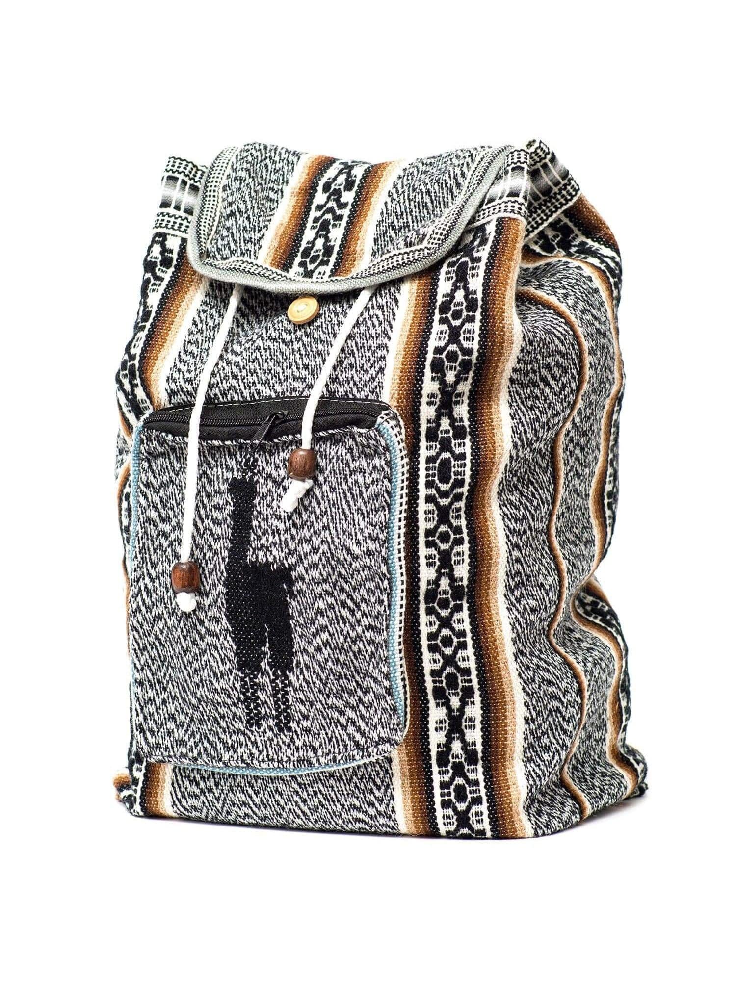 Peruvian Wool Backpack w/ Llama Pocket - Image 24