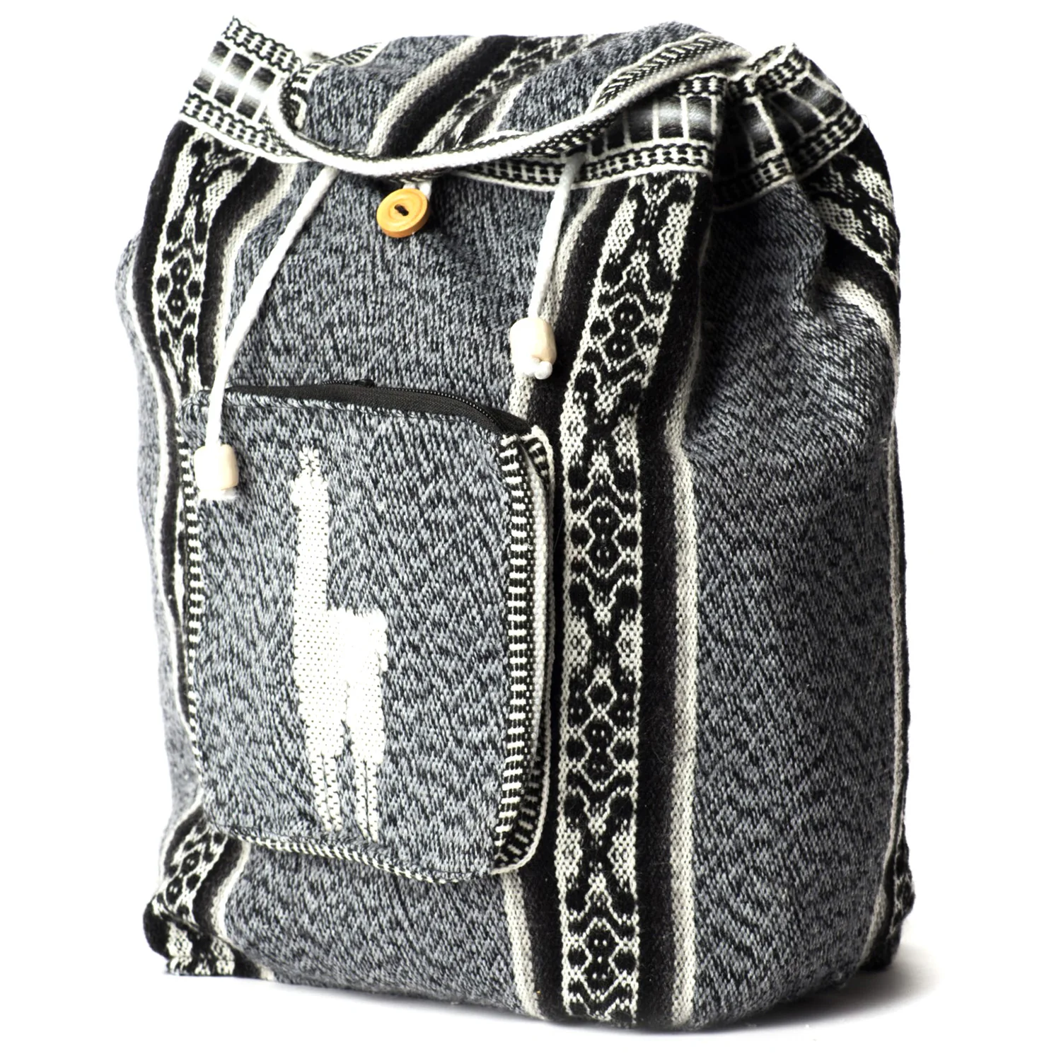 Peruvian Wool Backpack w/ Llama Pocket - Image 26