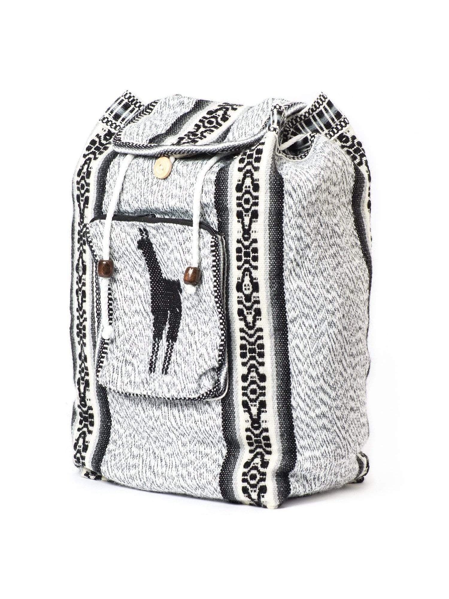 Peruvian Wool Backpack w/ Llama Pocket - Image 6