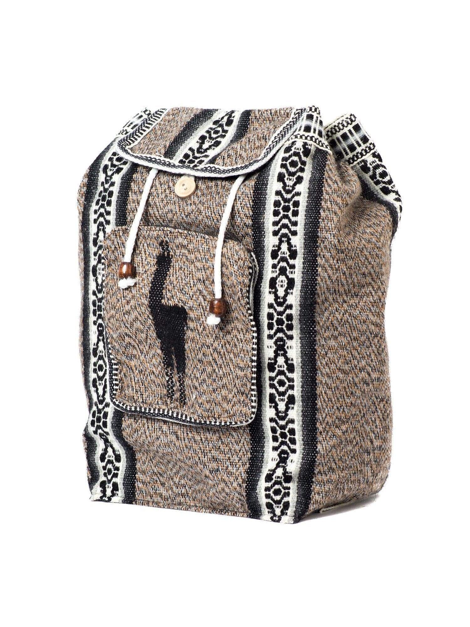 Peruvian Wool Backpack w/ Llama Pocket - Image 8