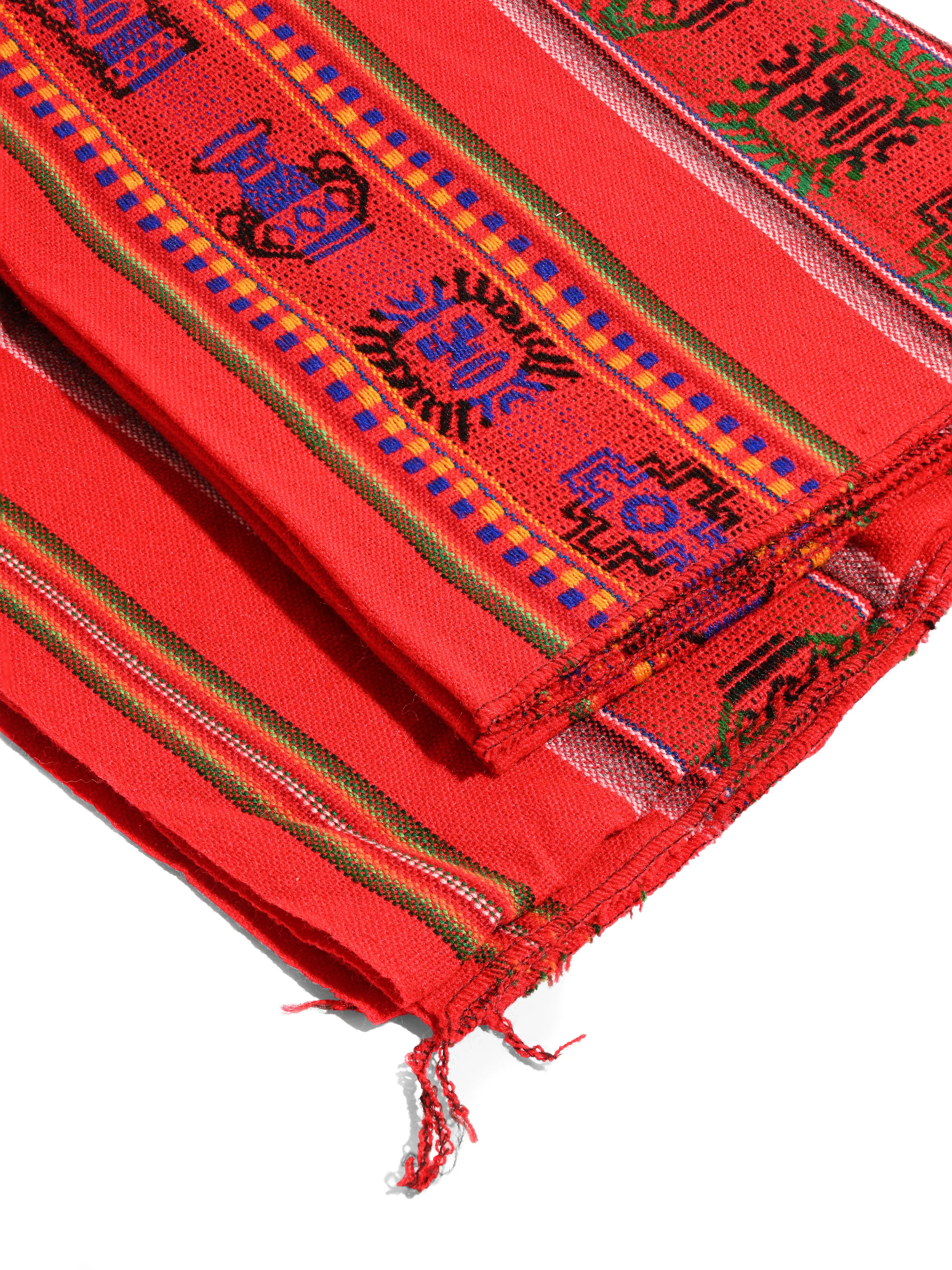 Peruvian Woven Throw - Red - Image 4