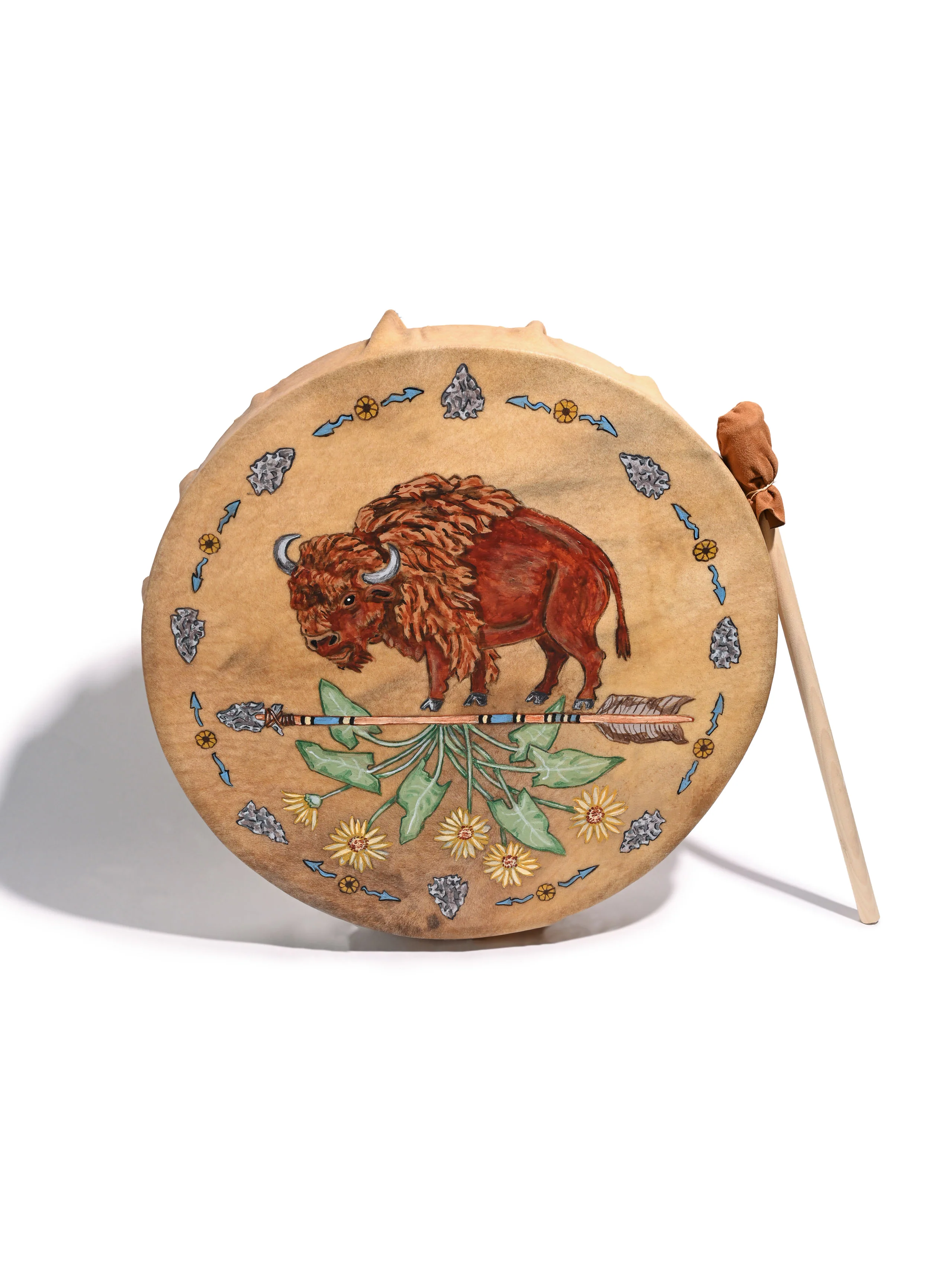Plant Spirit Buffalo Hide Drum - Image 3