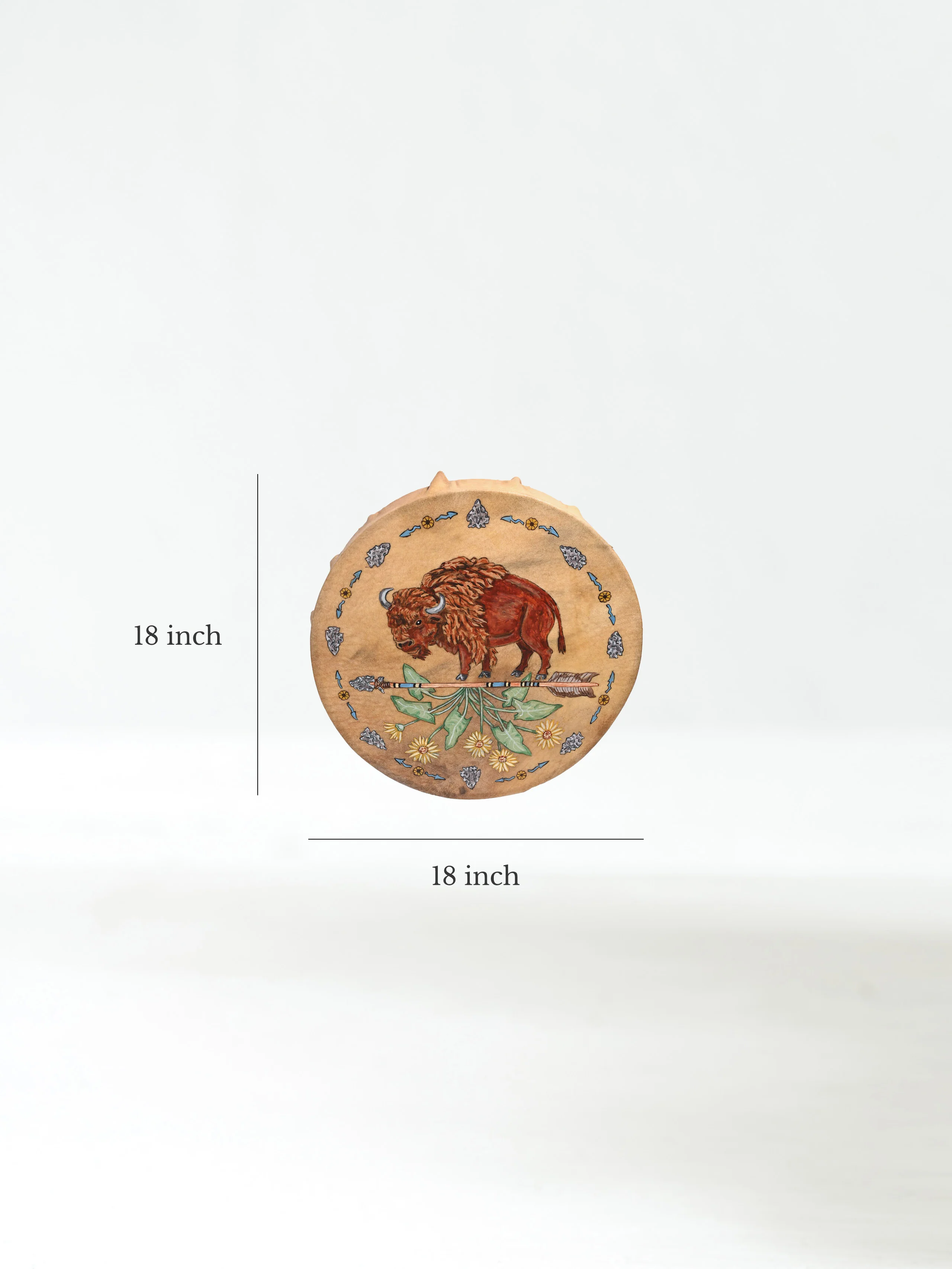 Plant Spirit Buffalo Hide Drum - Image 5