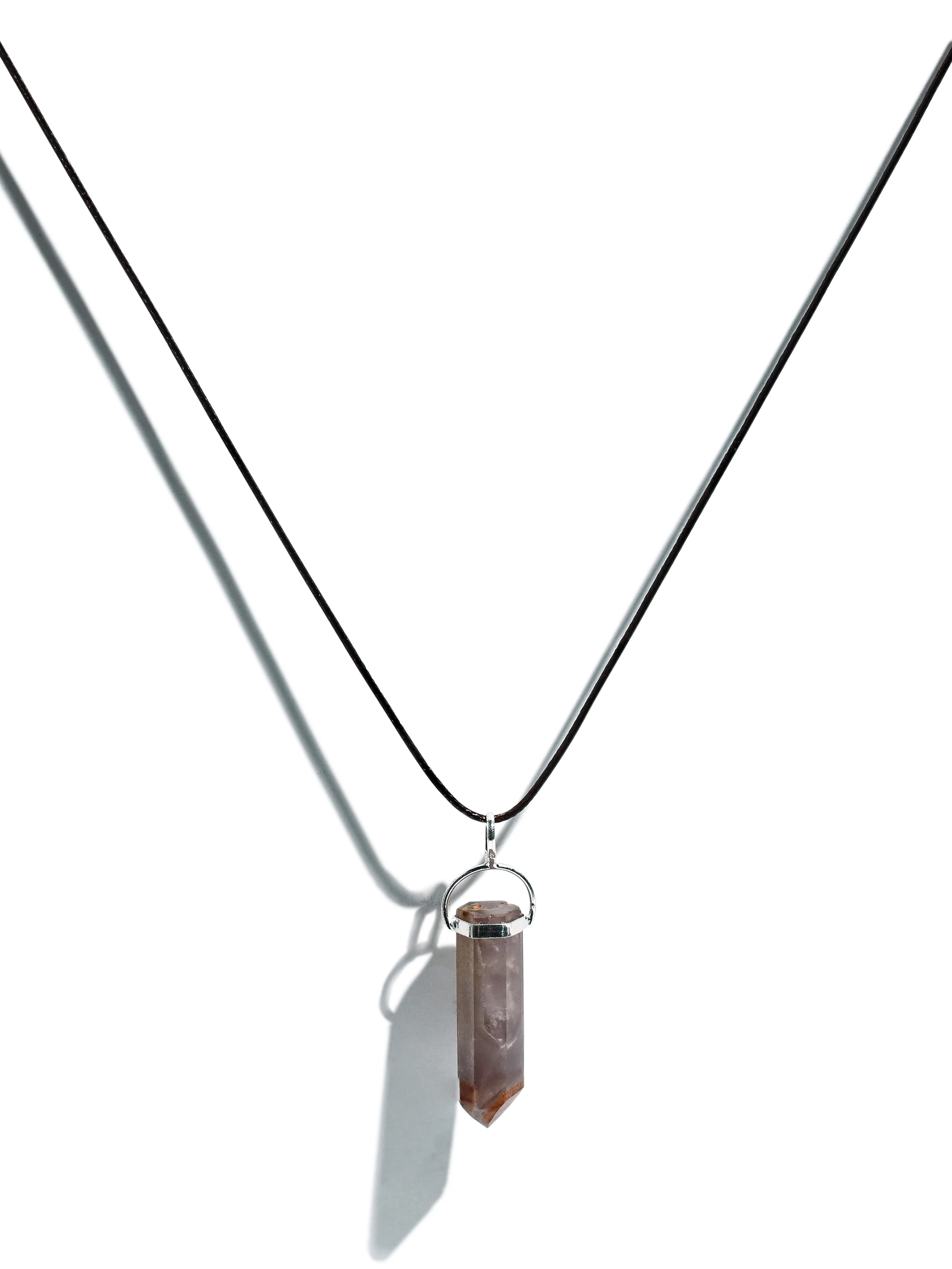Polished Lithium Quartz Pendant Necklace - Image 3