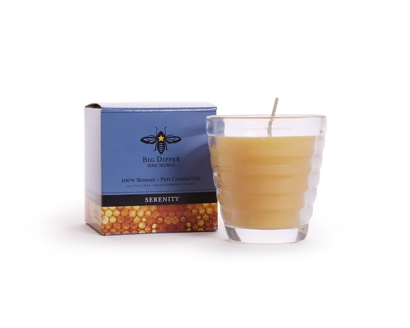 Pure Beeswax Candle & Beehive Glass - Image 9