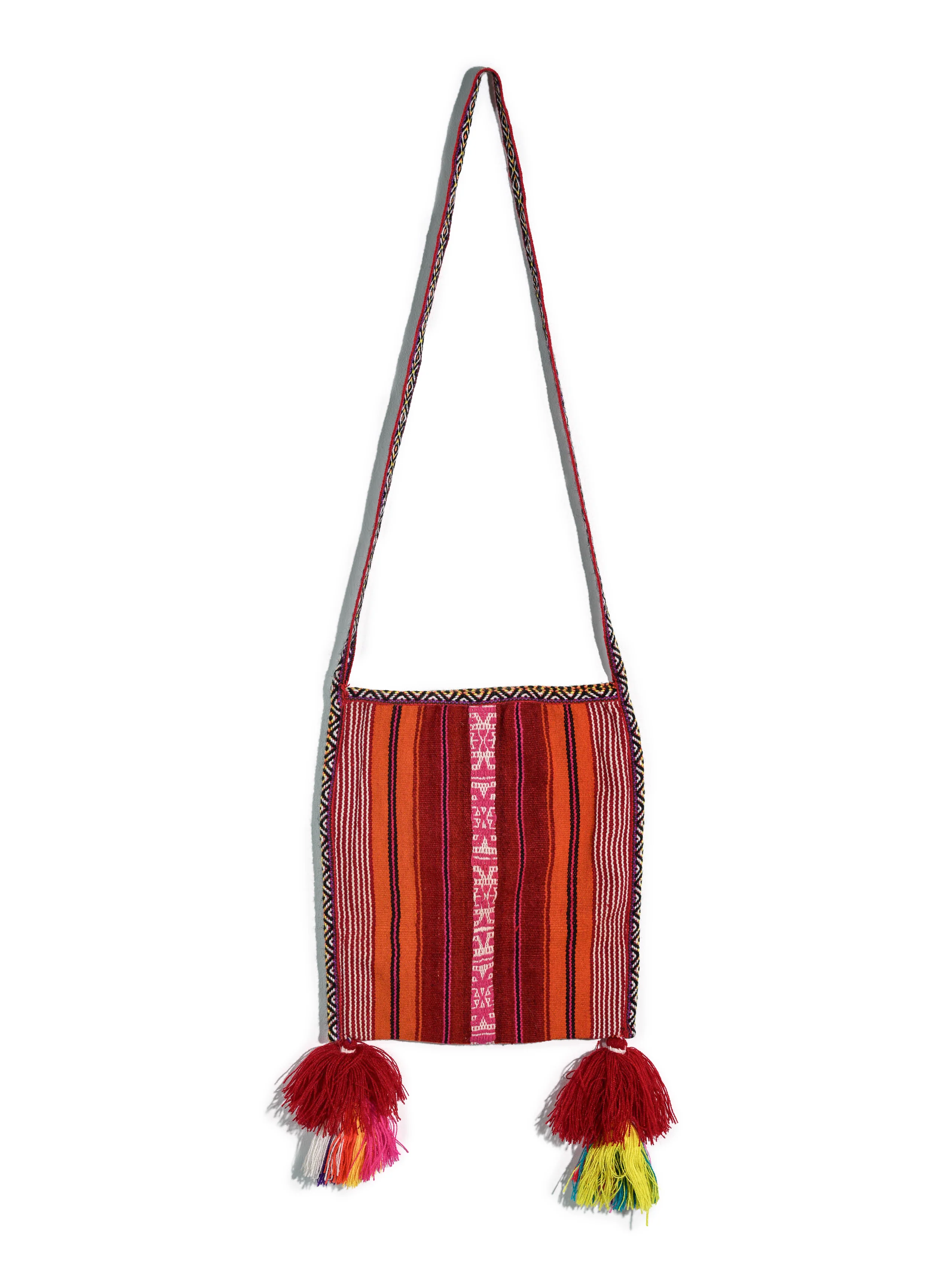 Q'ero Ch'uspa Coca Leaf Bag with Strap - Image 3
