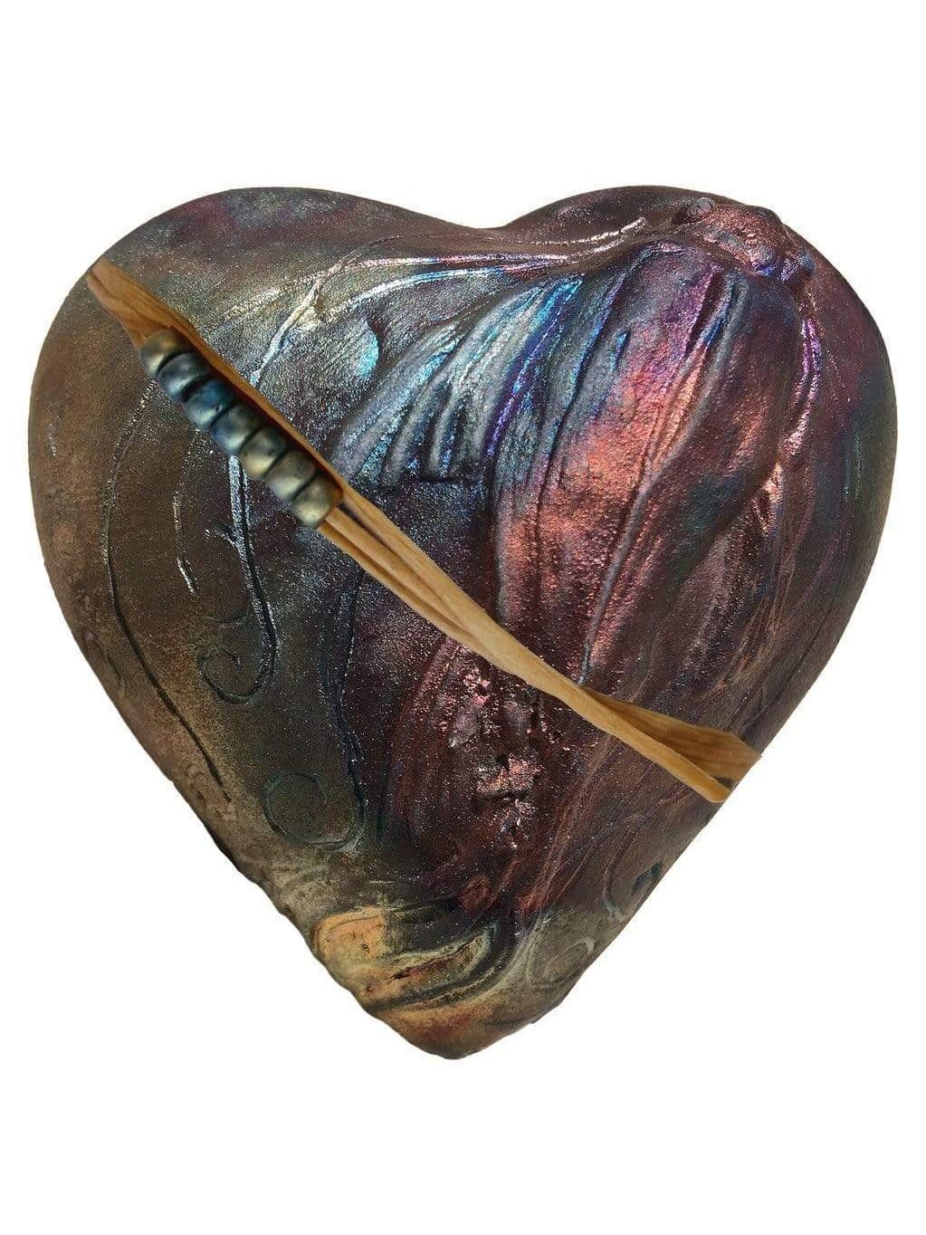 Raku Heart Rattle - Image 16