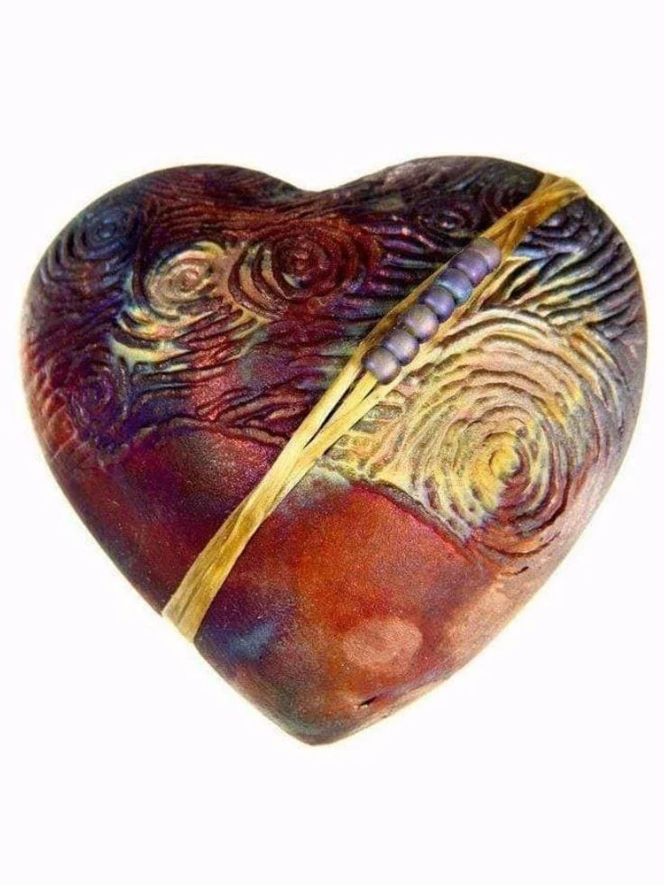 Raku Heart Rattle - Image 20