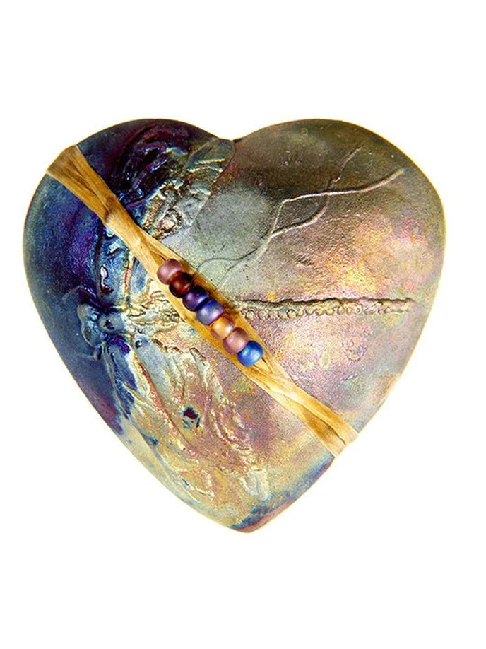 Raku Heart Rattle - Image 9