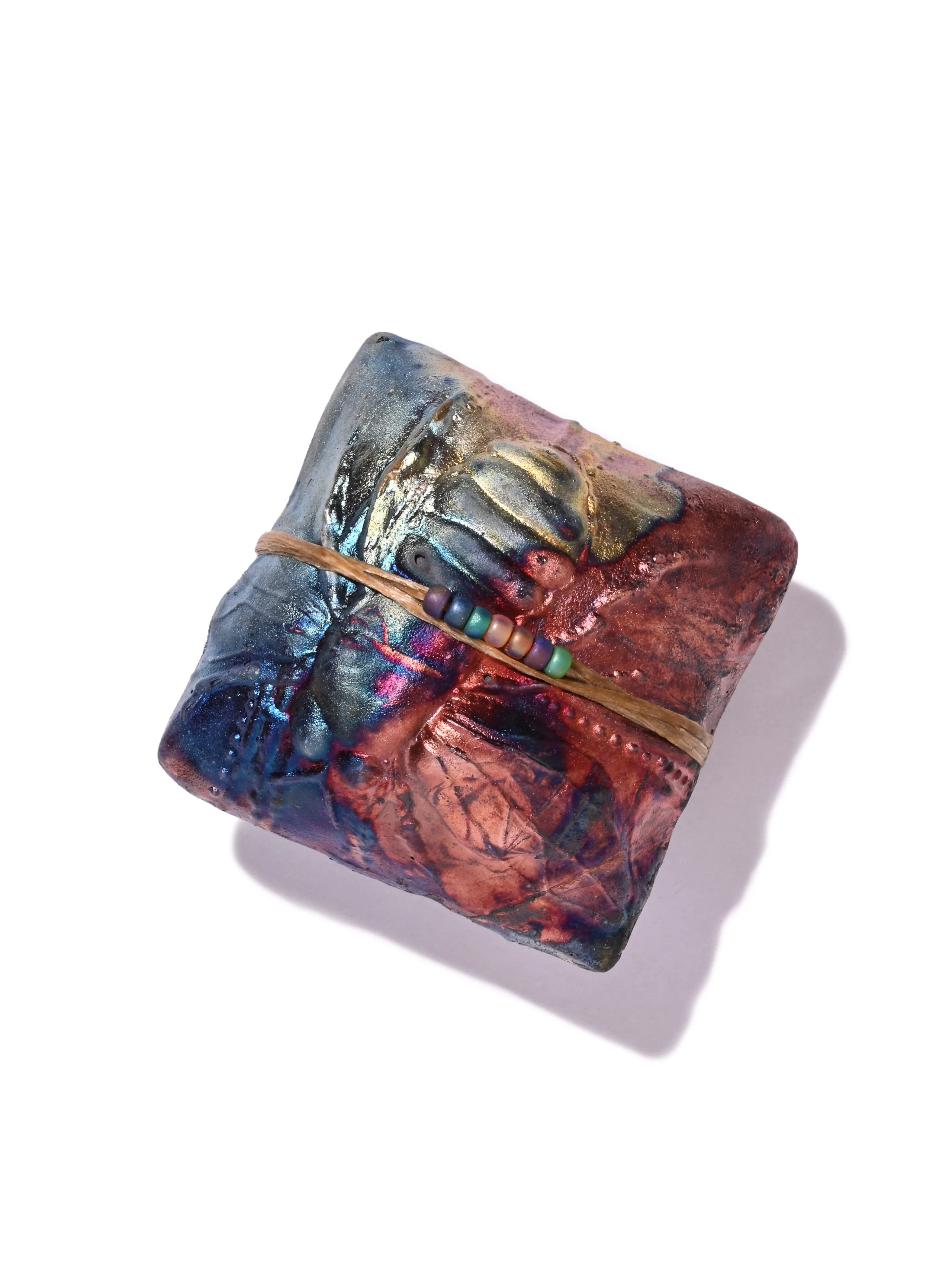 Raku Square Rattle - Image 6
