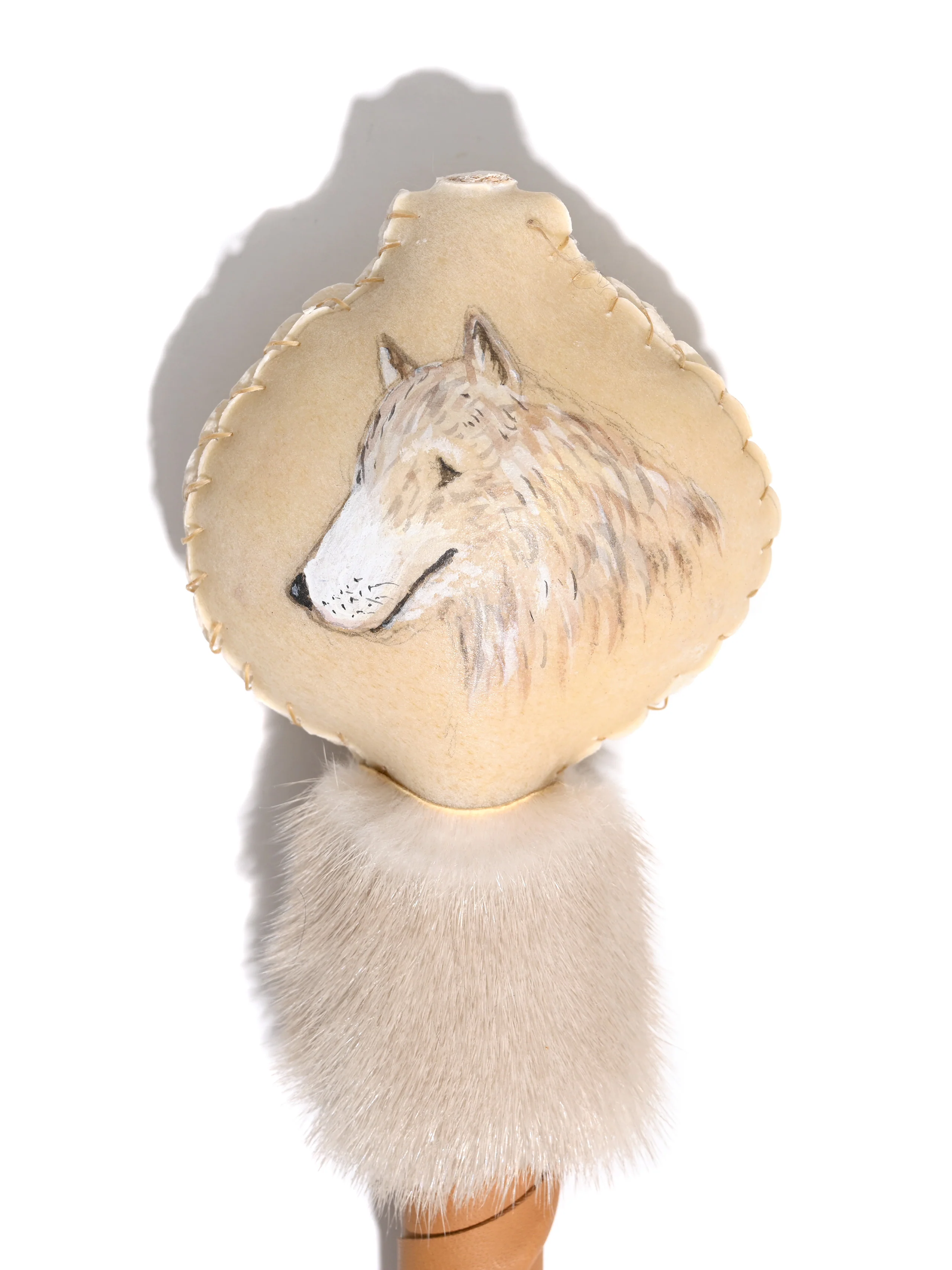 Rawhide Gray Wolf Rattle - Image 2