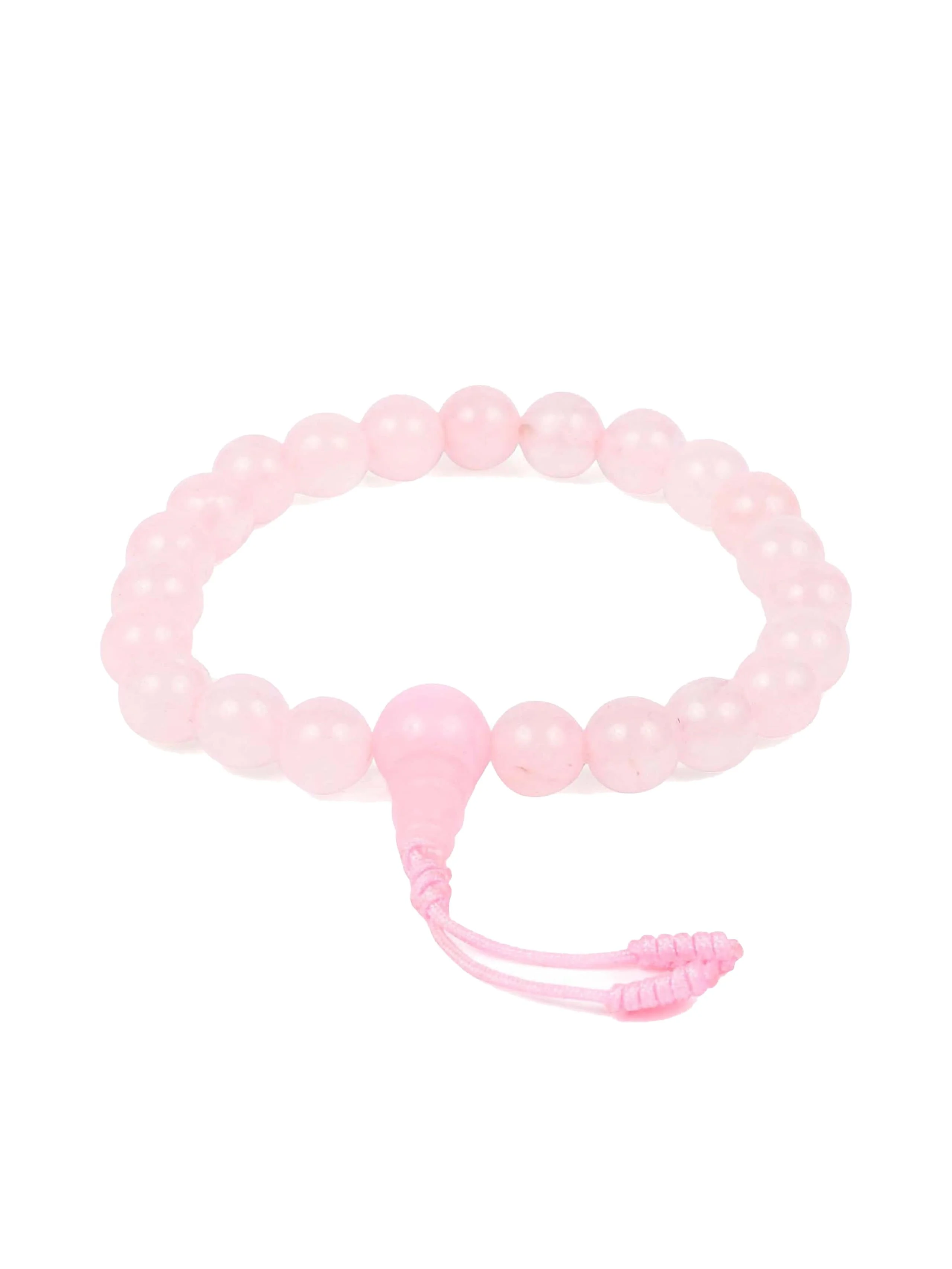 Rose Quartz Wrist Mala - Image 5