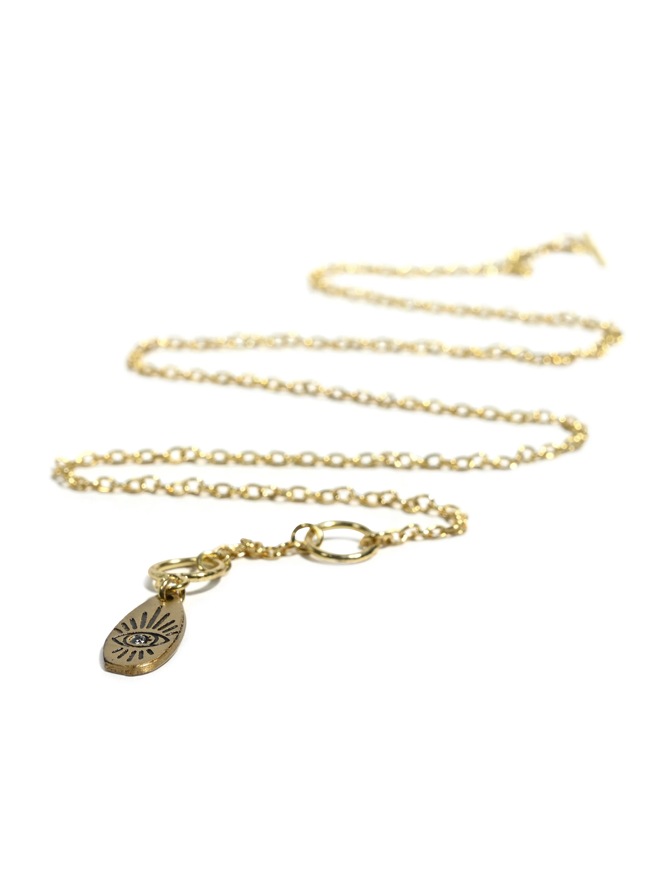 Ruchi Dainty Charm Drop Lariat Necklace - Image 3