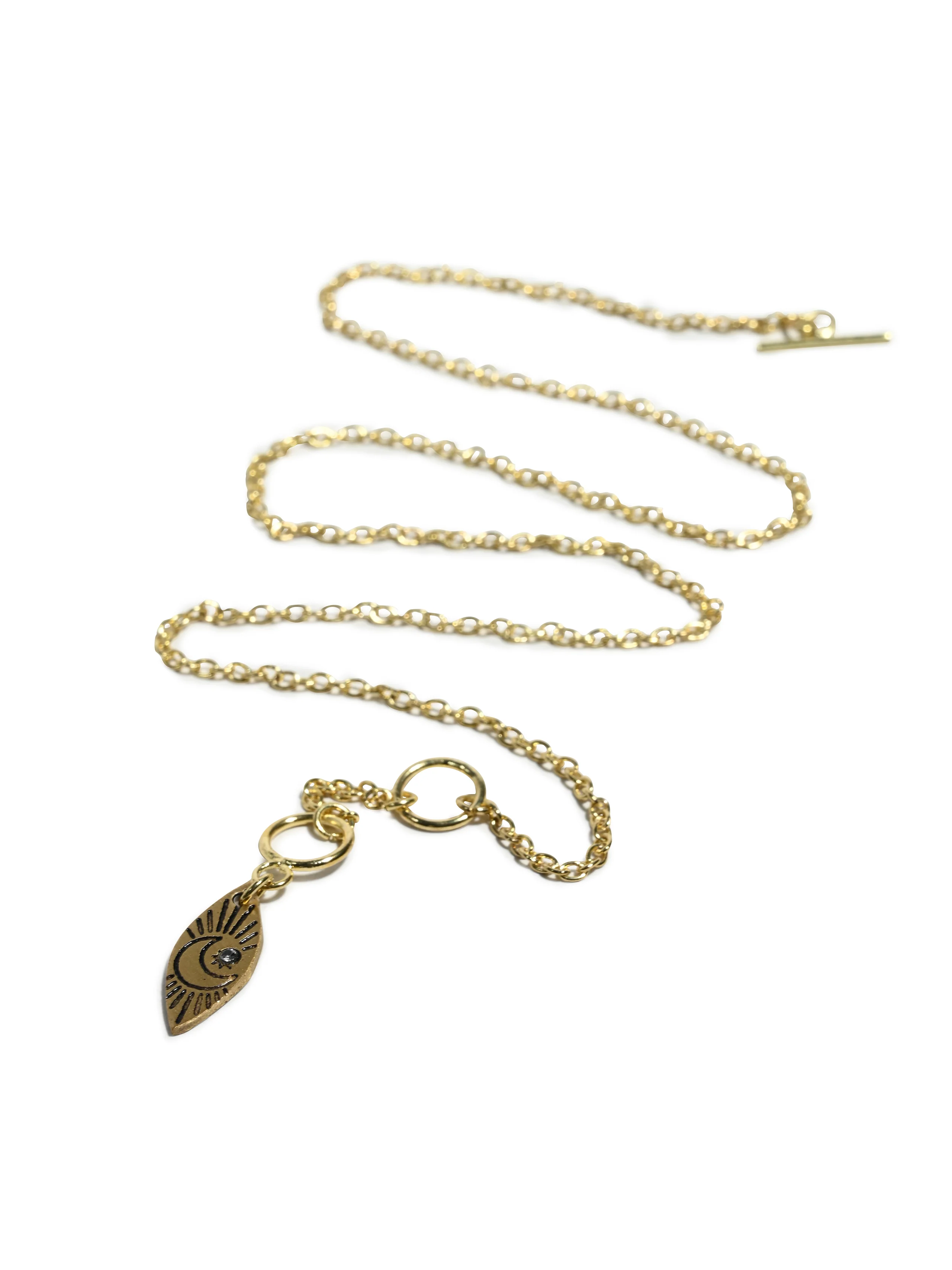Ruchi Dainty Charm Drop Lariat Necklace - Image 5