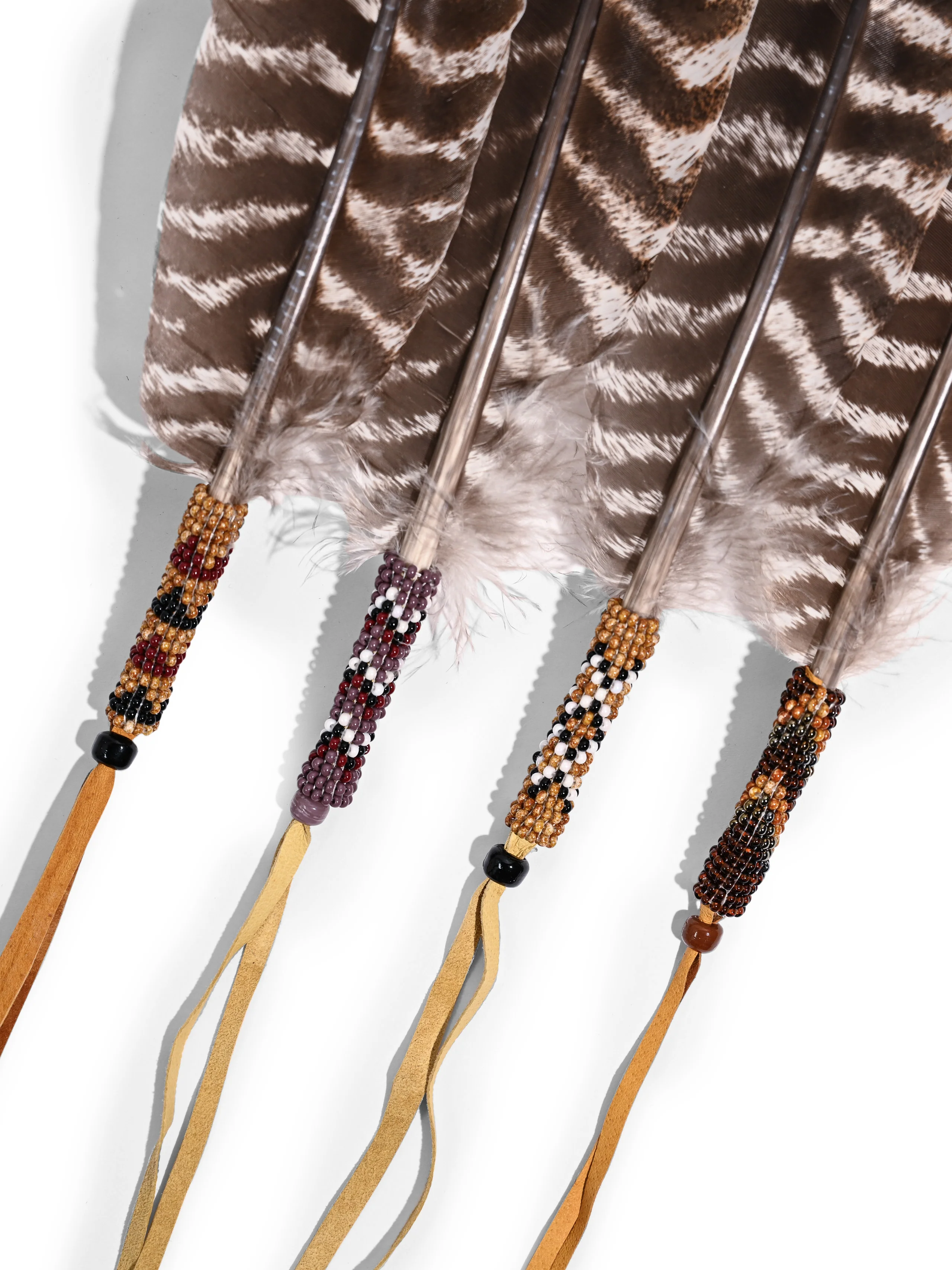 Sacred Prayer Feather - Beaded Wrap - Image 4