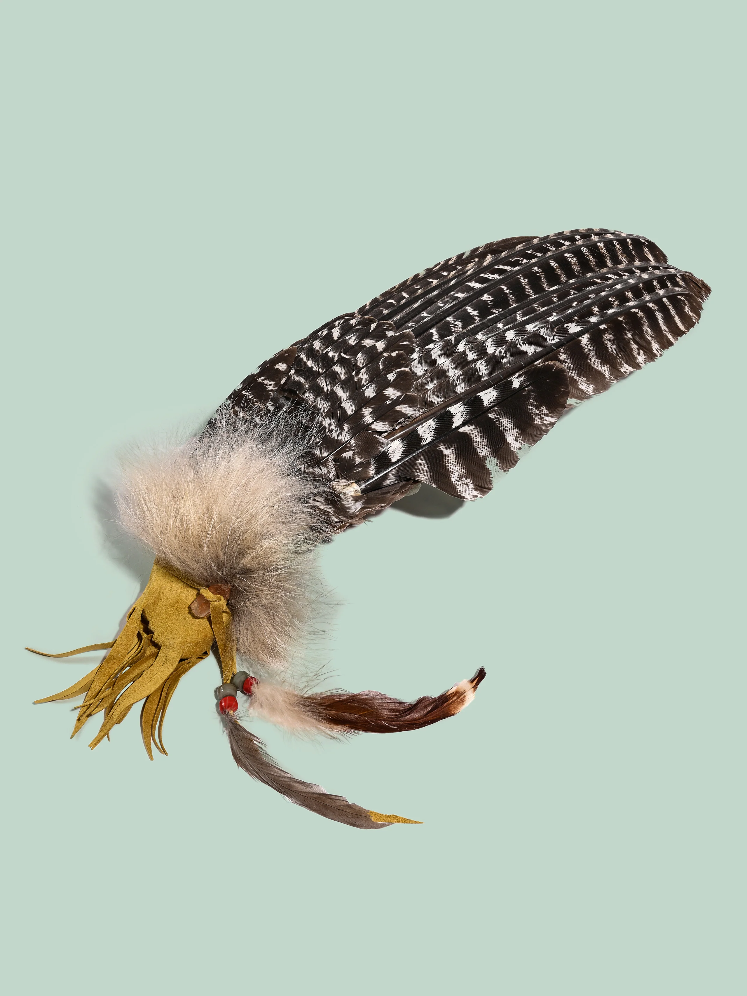 Sacred Prayer Feather Fan with Quartz - Image 10