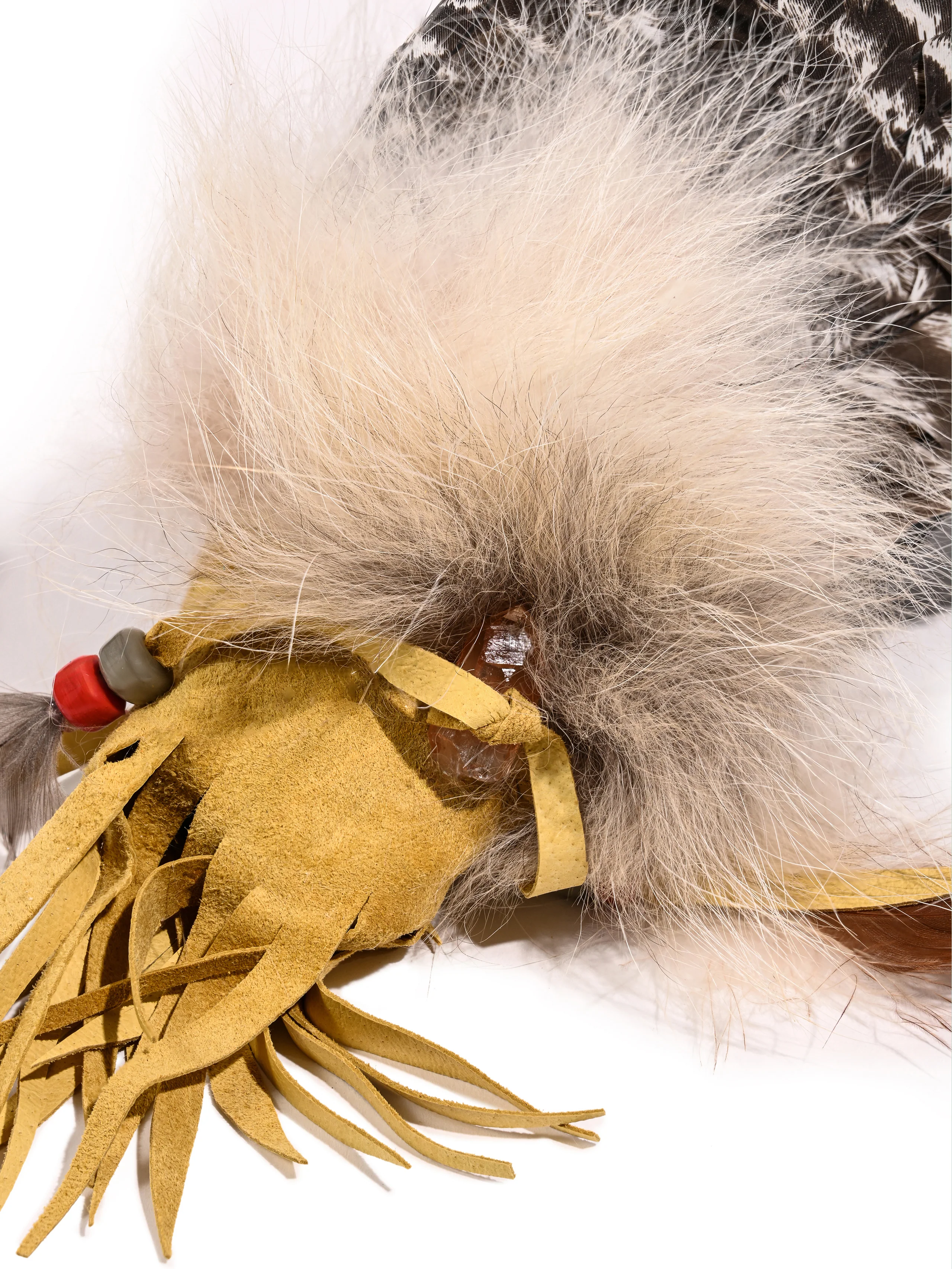 Sacred Prayer Feather Fan with Quartz - Image 11